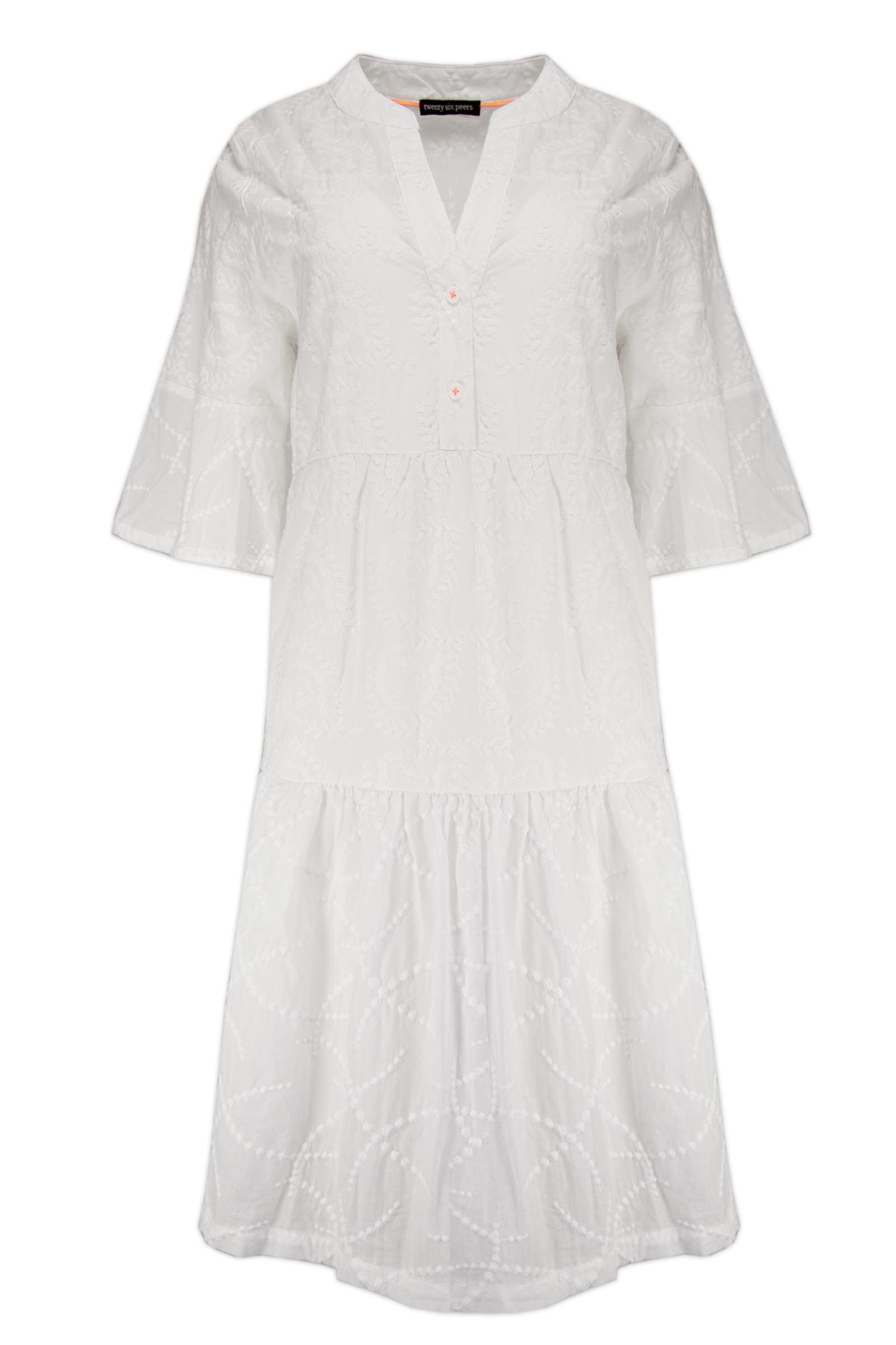 twenty six peers Sommerkleid »Twenty Six Peers Kleid Tunika Kleid Mykonos  mit Stickerei, weiß - Fair Trade, Kleid, Damenkleid, Sommerkleid« online  kaufen | OTTO