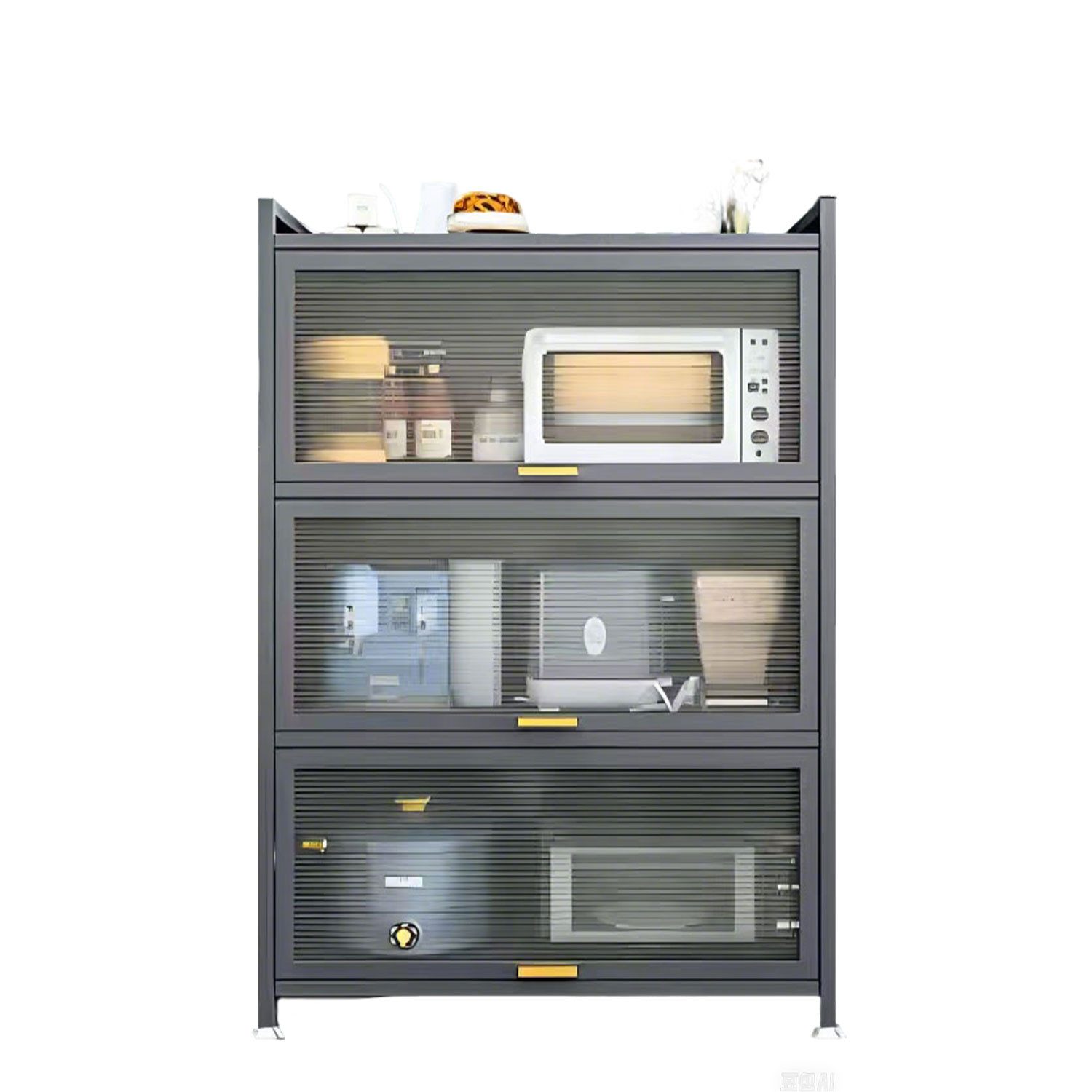 FOXSPORT Mehrzweckschrank Küchenschrank Vorratschrank (mit 4/5 günstig online kaufen