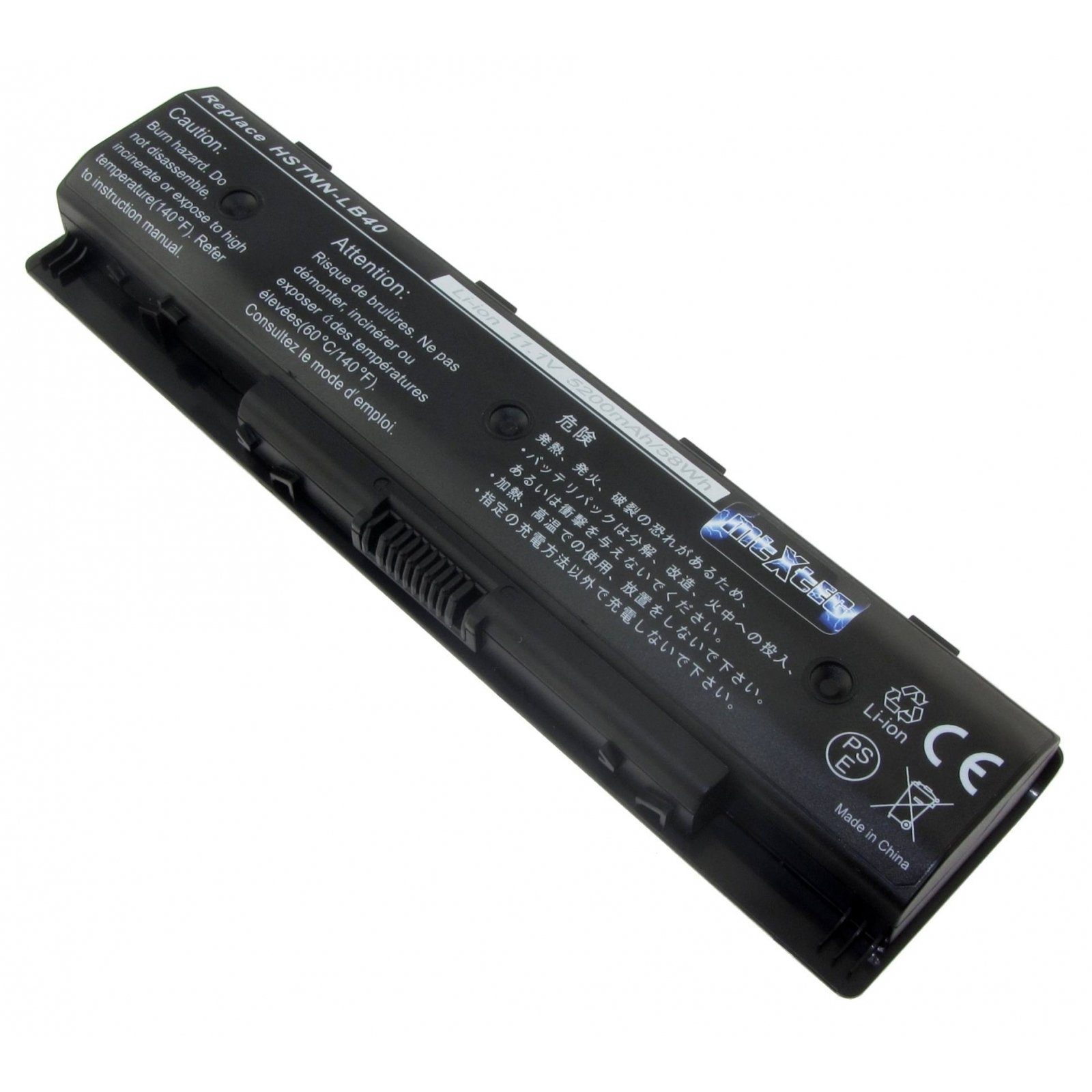 MTXtec Akku LiIon, 11.1V, 5200mAh für HP Envy 15-j128 Laptop-Akku, 56 Wh, 6 Zellen, Lithium-Ionen (LiIon)