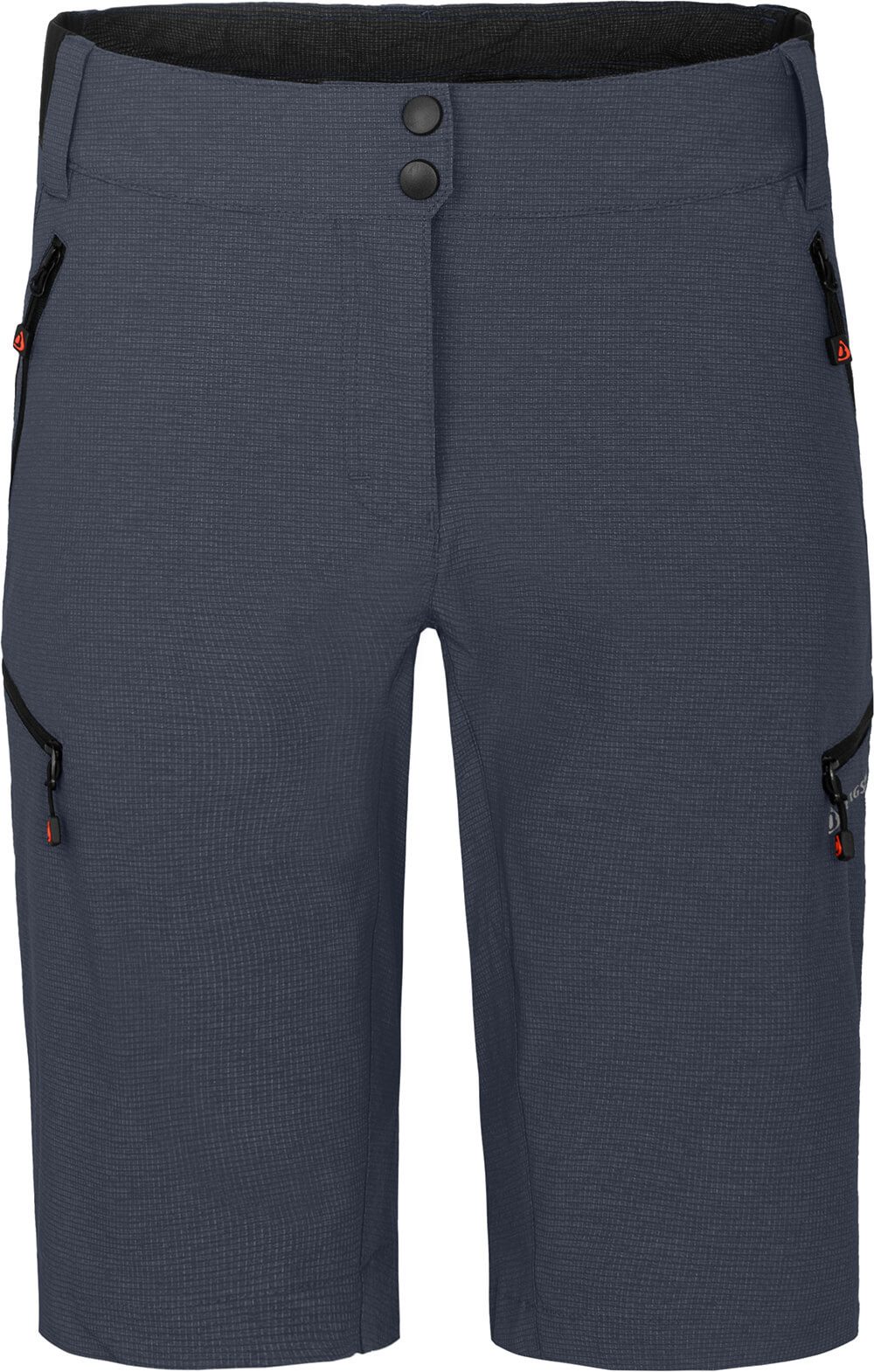 Bergson Outdoorhose VALLI Bermuda Damen Radshorts, robust, elastisch, Normalgrößen, grau/blau