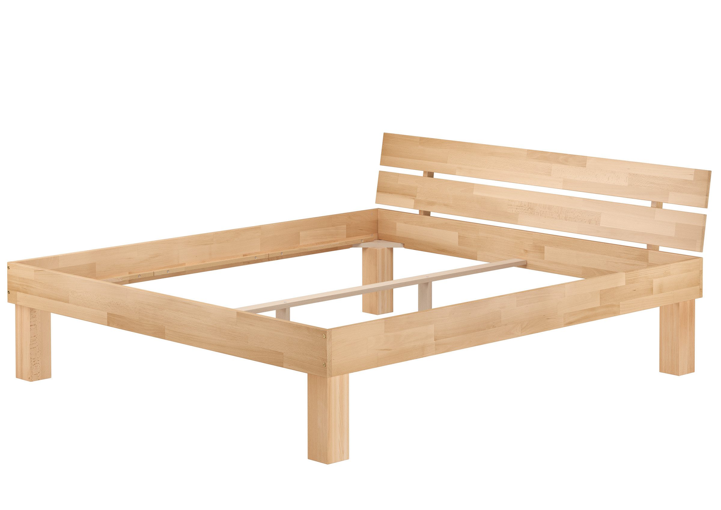 ERST-HOLZ Bett Echtholzbett Massivholzbett Buche Verschiedene günstig online kaufen
