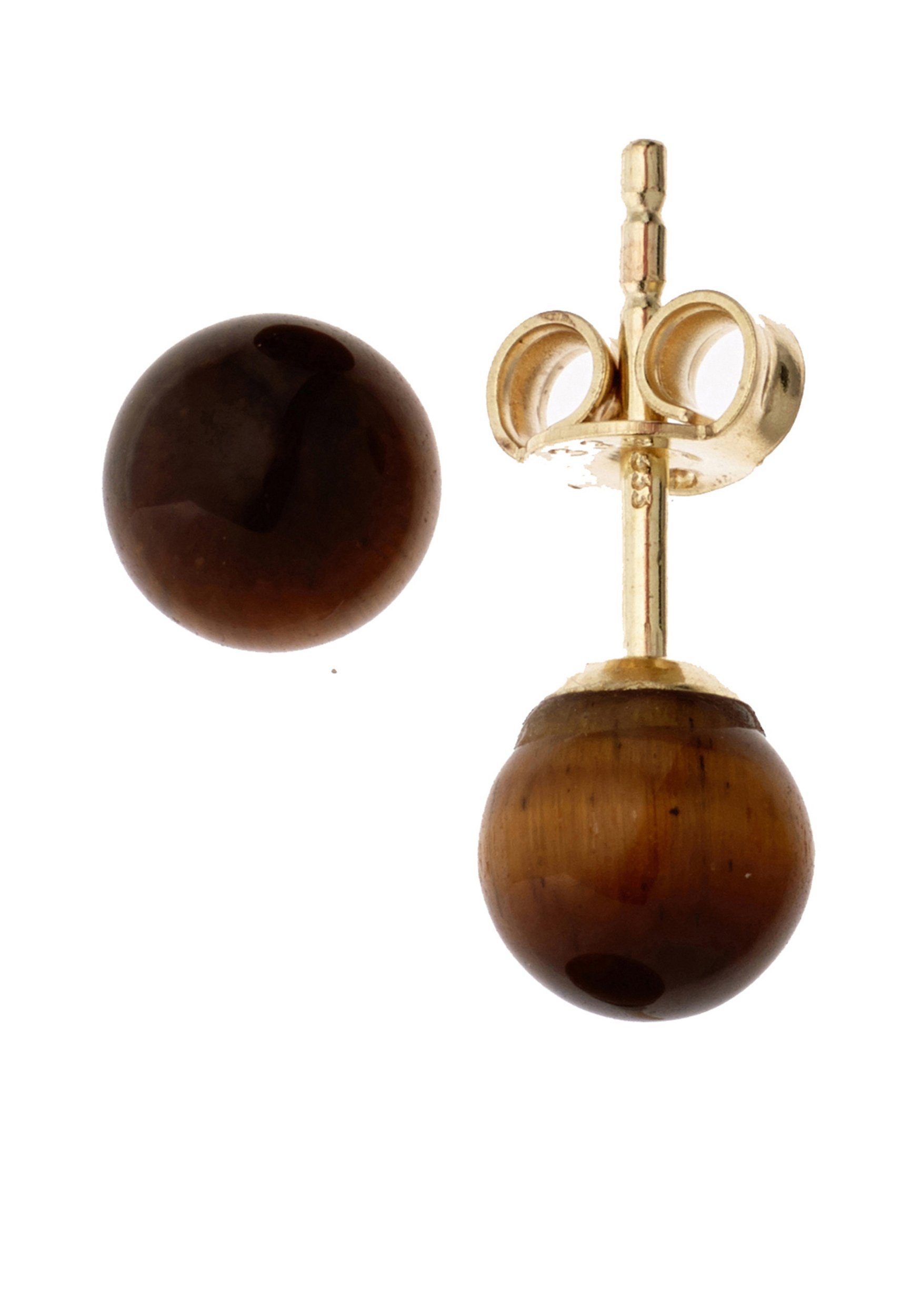 Paar Ohrstecker Ohrringe mit Tigerauge