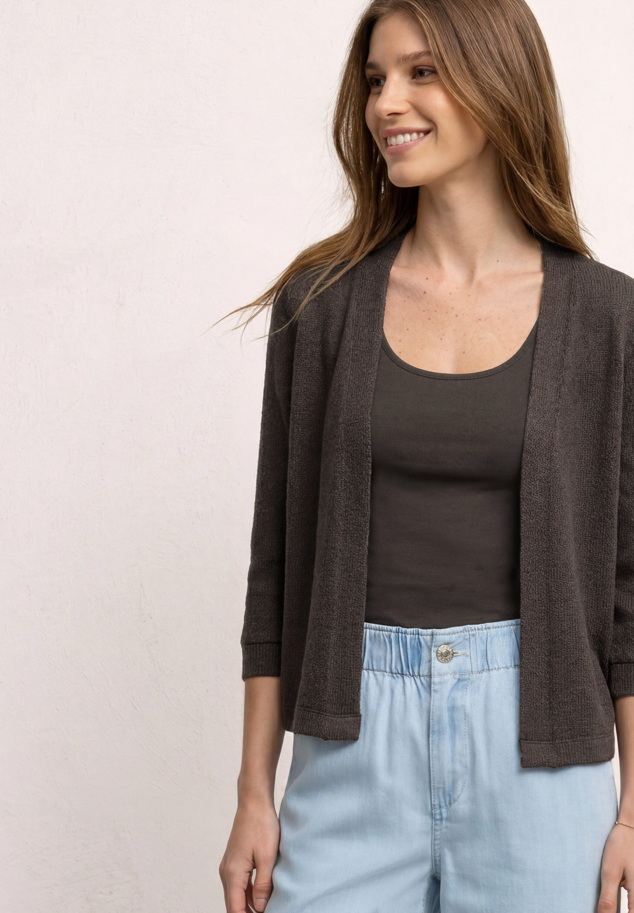 STREET ONE Strickjacke Offen zu tragen