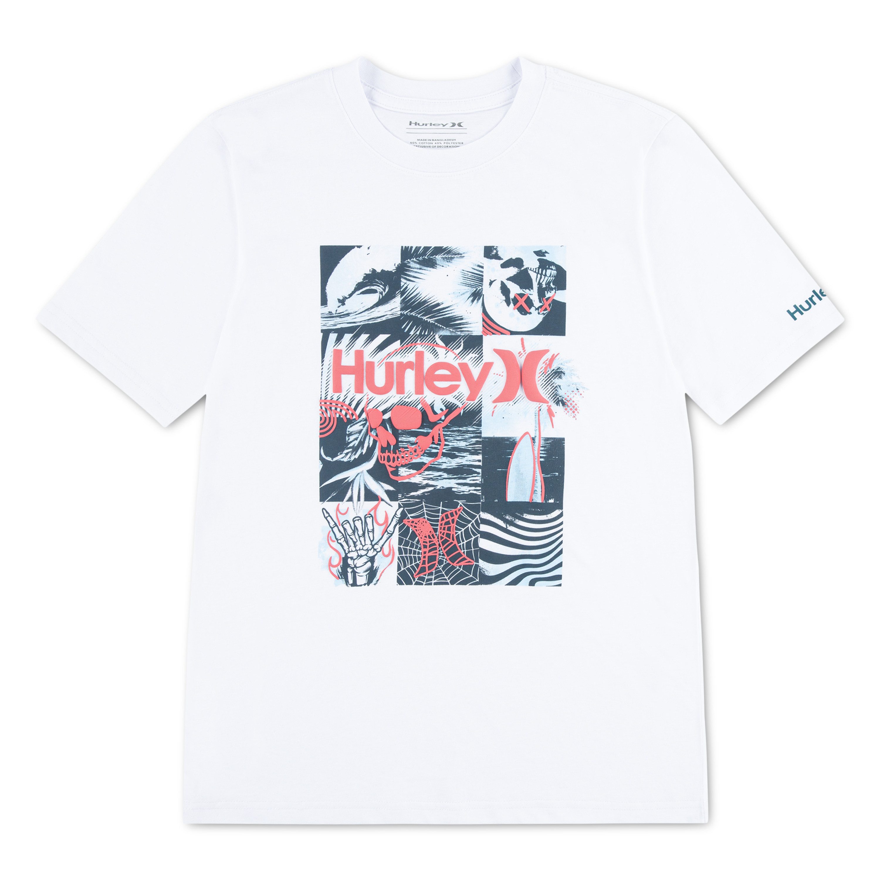 Hurley T-Shirt CHECK ME OUT SS TEE für Kinder und Jugendliche, Kurzarm, Rundhalsausschnitt