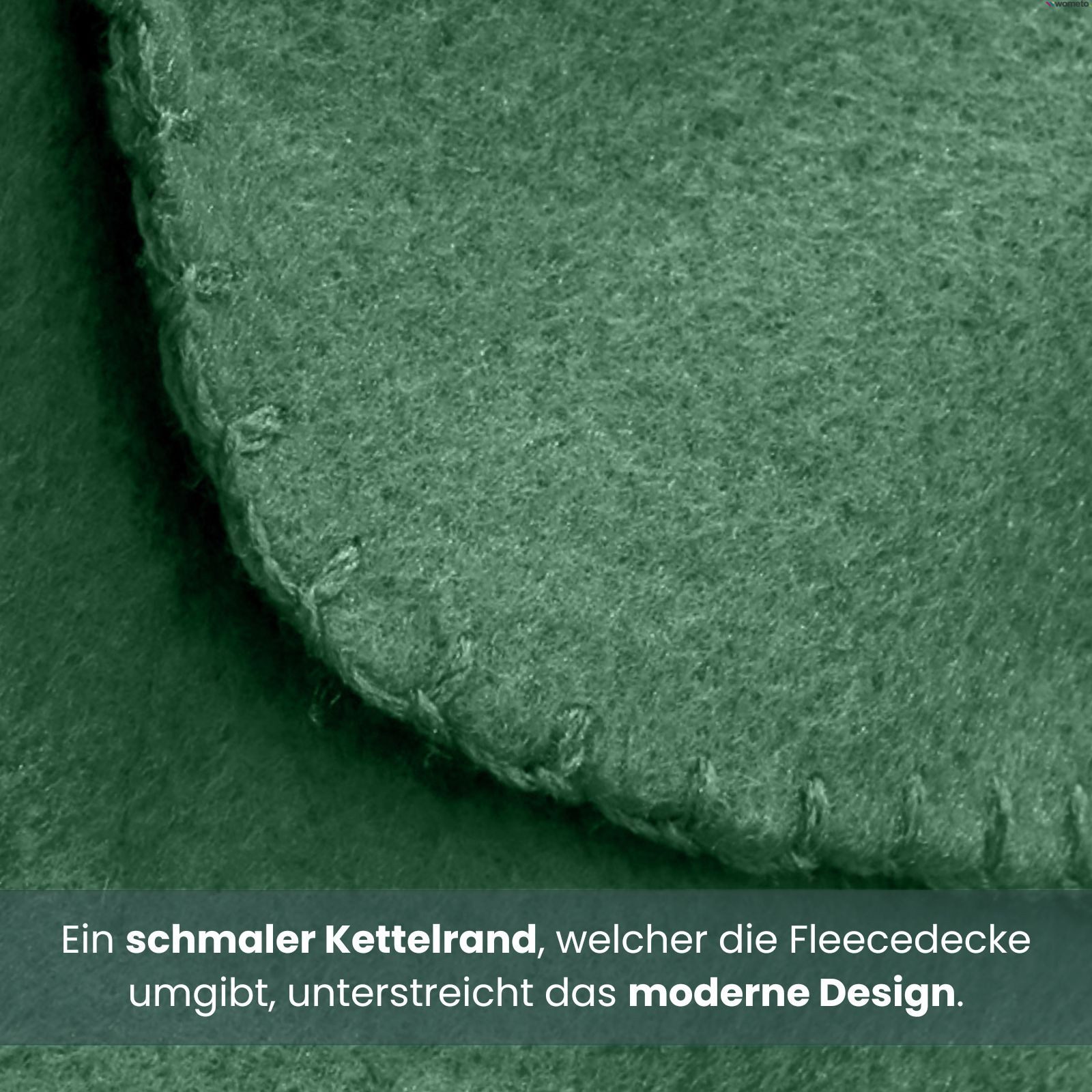 Wohndecke Polar-Fleece, wometo, OEKO-TEX®, 2 Fleecedecken mit Kettel-Rand & Anti-Pilling – Bild 4 von 5