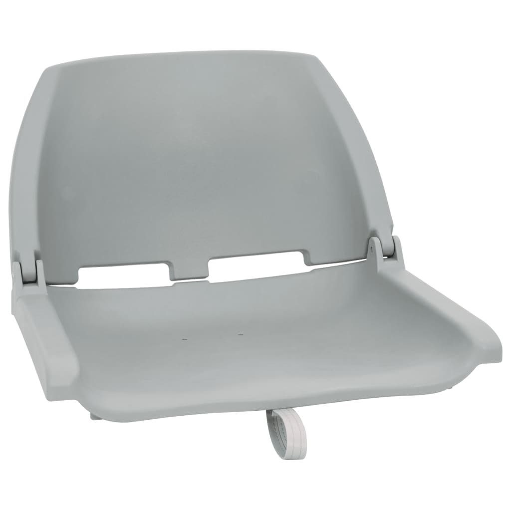 vidaXL Segelboot 4-tlg. Bootssitz-Set Klappbar Grau, (2-St)