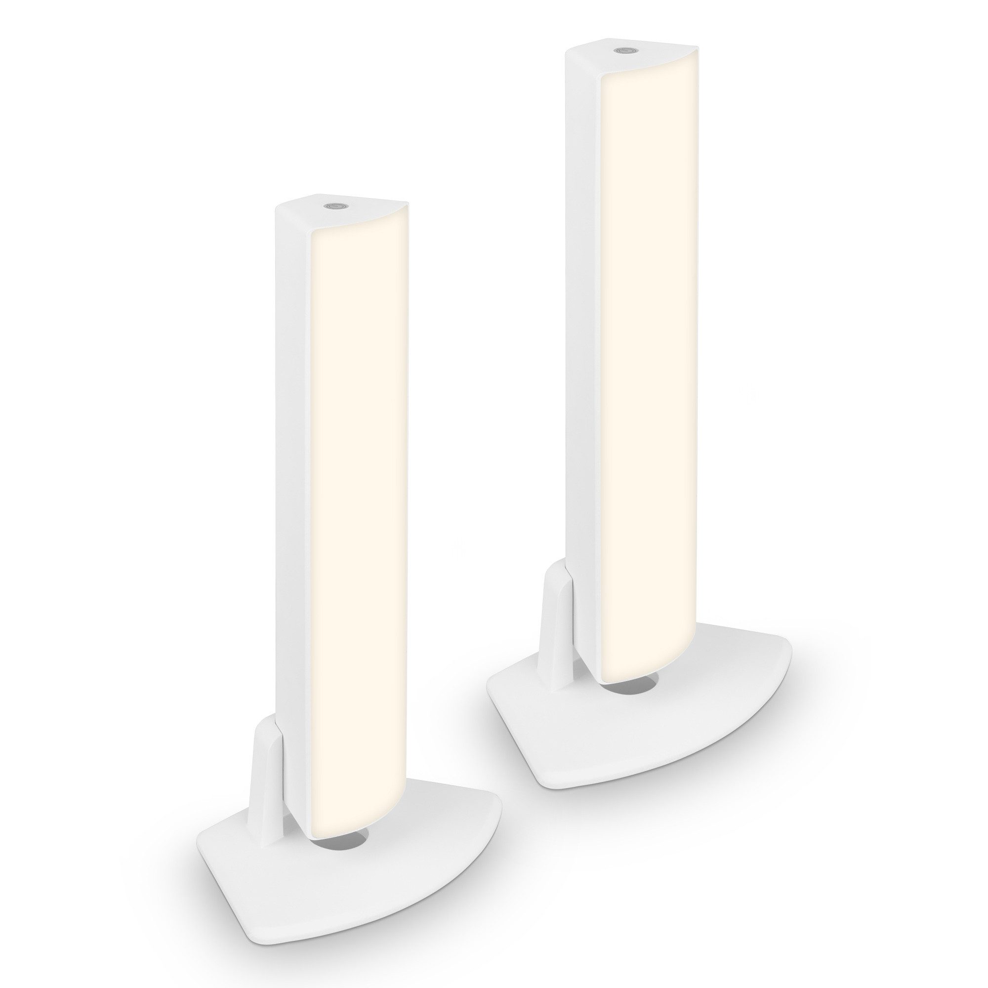 Briloner Leuchten LED Außen-Wandleuchte Akku kabellos ohne Stromanschluss Outdoor IP44, ohne Bewegungsmelder - 2 Stück, LED fest integriert, 3000K - Warmweiß