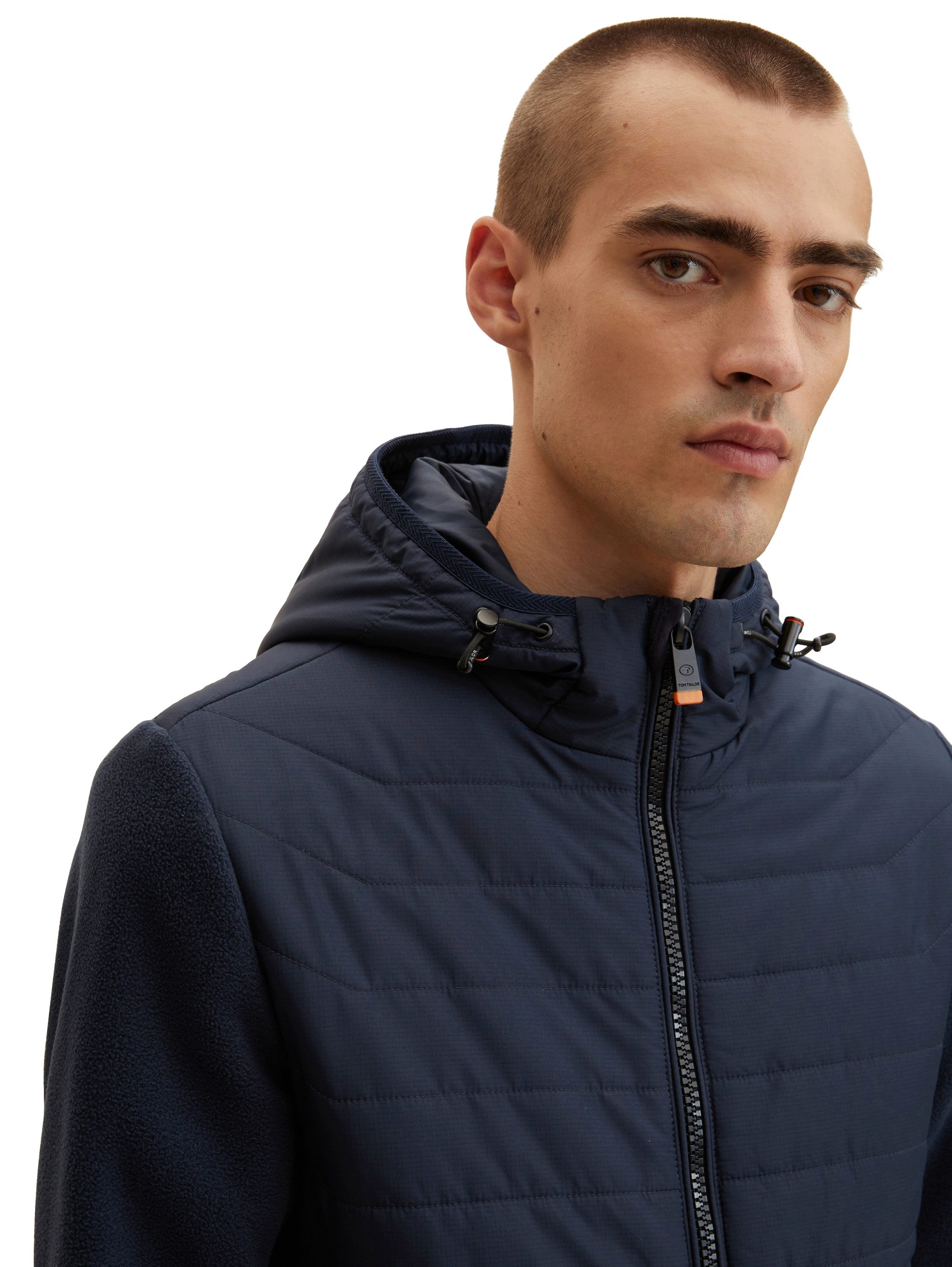 TOM TAILOR Anorak Regular Fit Hybridjacke mit Fleece-Einsatz