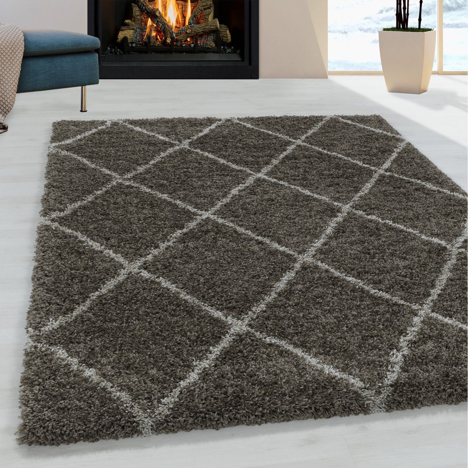 Homtex Hochflor-Teppich, 80 x 150 cm, günstig online kaufen