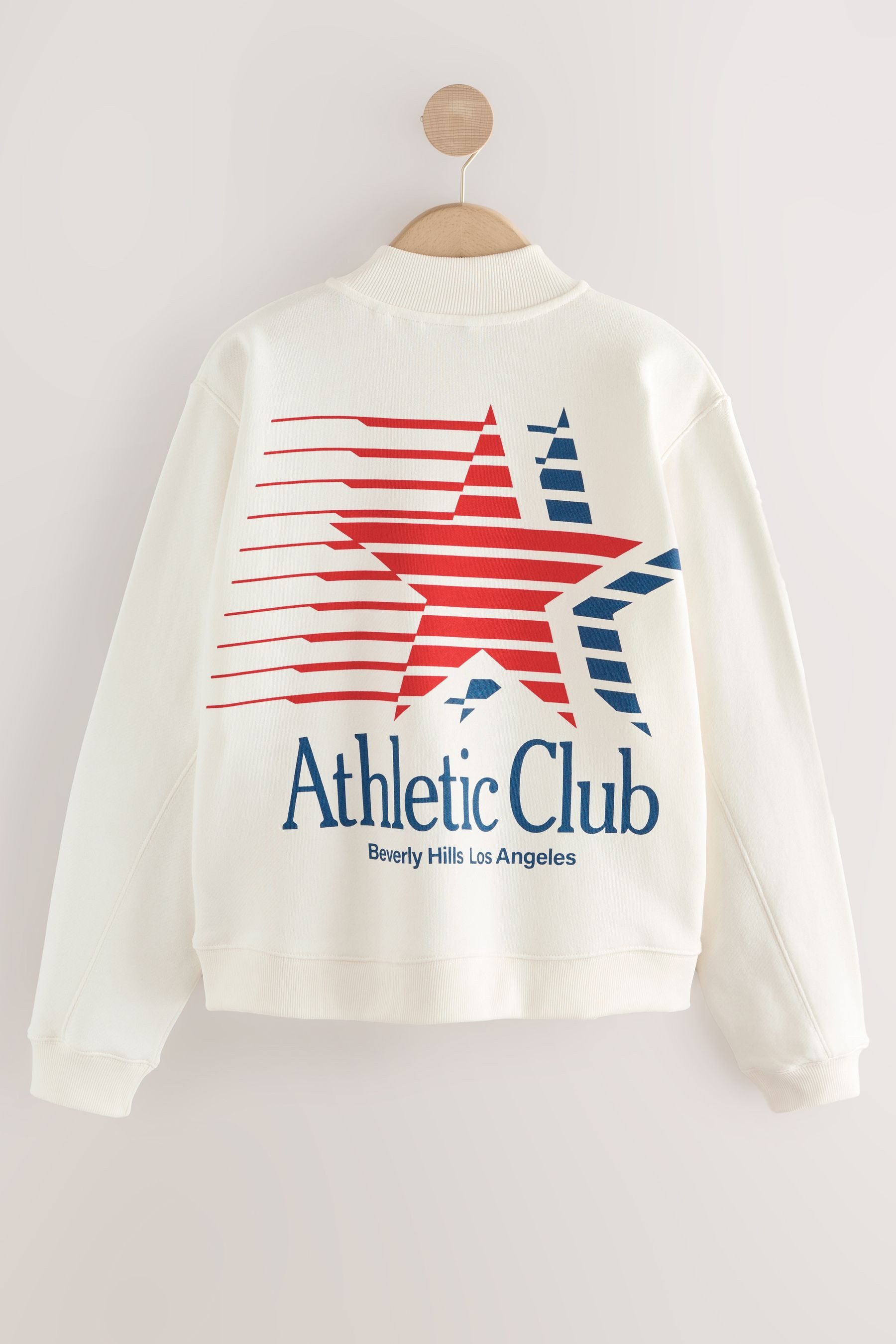 Next Sweater Sweatshirt mit Rückengrafik und Druckknöpfen (1-tlg) günstig online kaufen