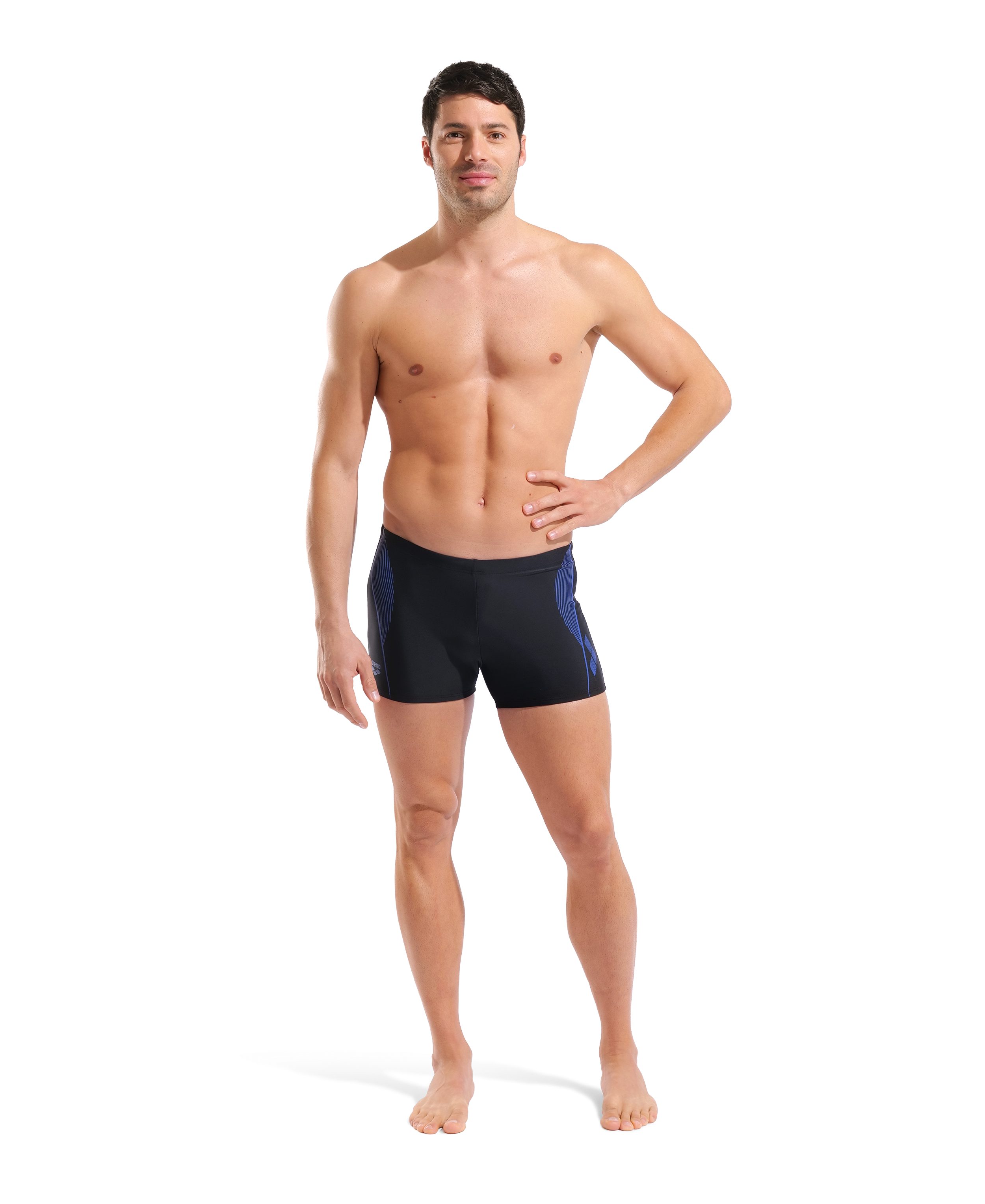 Arena Badeshorts MEN'S SWIM SHORT GRAPHIC mit Stretchmaterial, chlor- und salzwasserbeständig – Bild 5 von 5