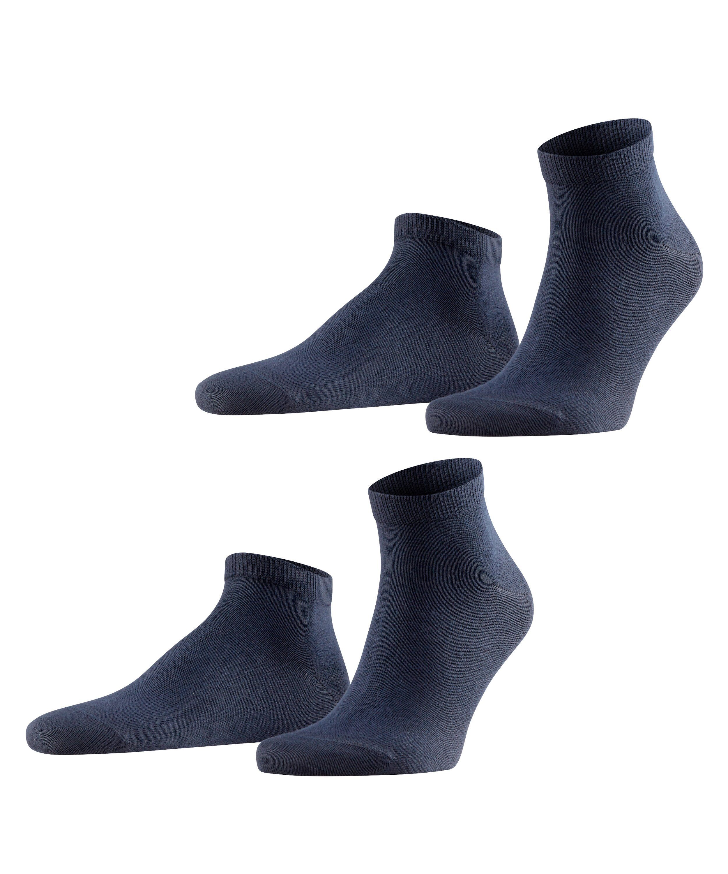 Happy (2-Paar) navy dark 2 Paar FALKE Sneakersocken aus 2-Pack Set Baumwollsneakern (6375)