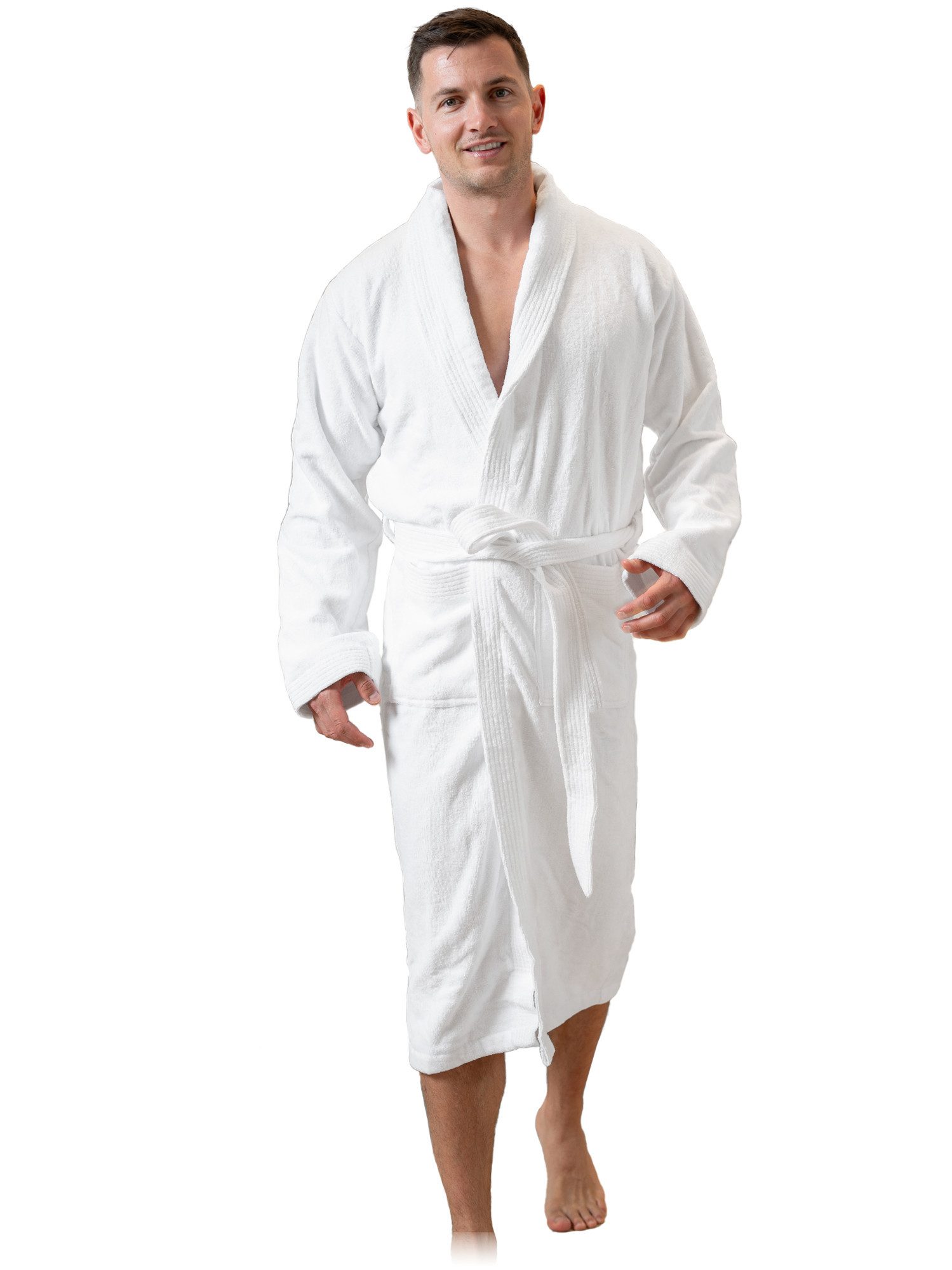 SIEGENTHAL Herrenbademantel Bademantel Herren Schalkragen Knielang, Schalkr günstig online kaufen