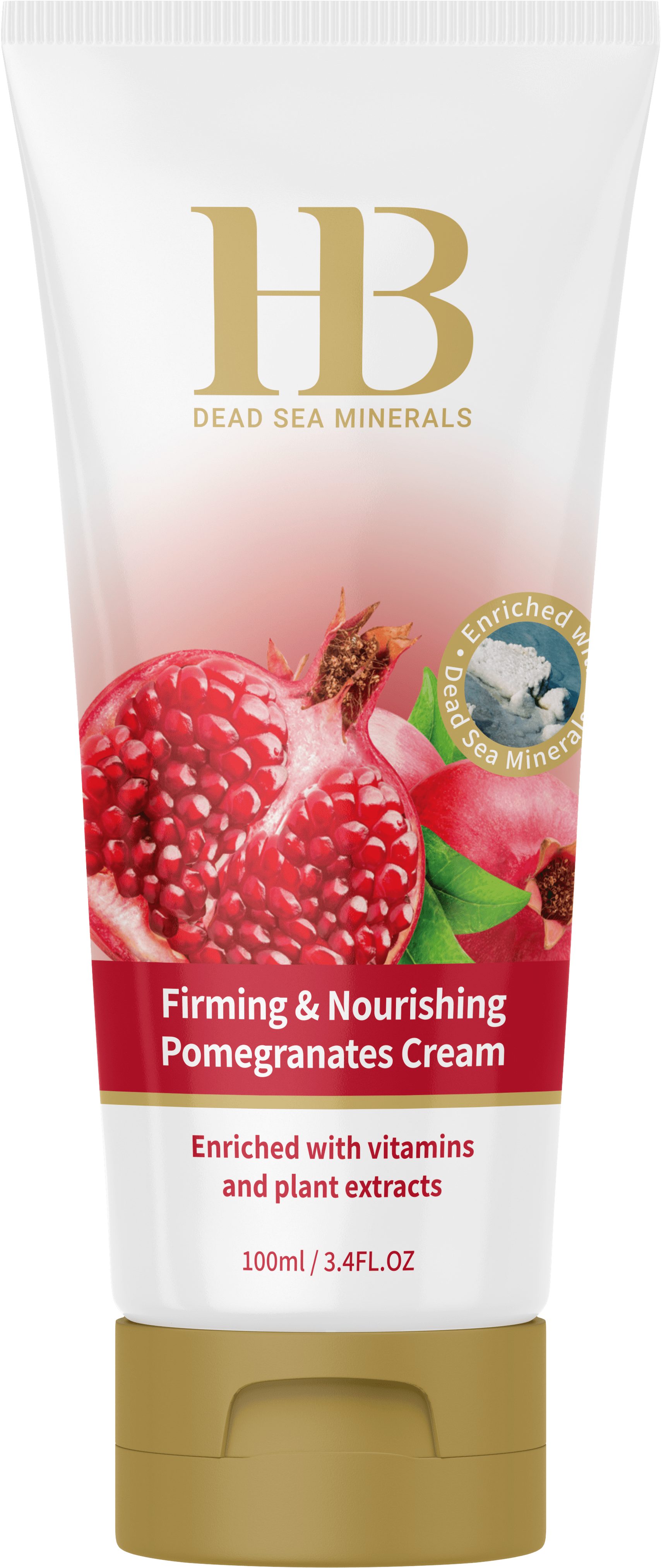 H.B. Dead Sea Minerals Körpercreme Health&Beauty Granatapfelcreme feuchtigkeitsspendend 100ml