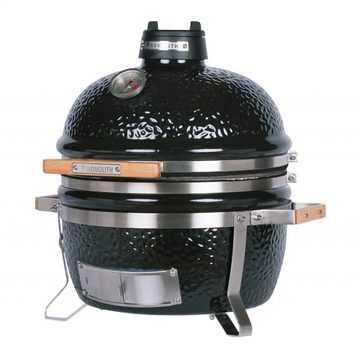 MONOLITH Keramikgrill Monolith Keramikgrill ICON Black Tischgrill Schwarz Ø 33 cm