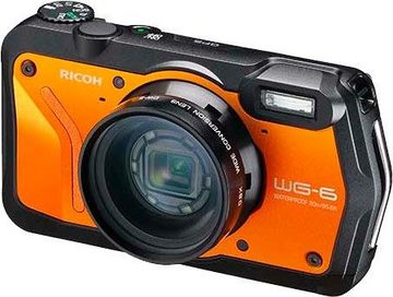 Ricoh WG-6 Outdoor-Kamera (RICOH Objektiv, 11 Elemente in 9 Gruppen (5 asphärische Elemente), 20 MP, 5x opt. Zoom)
