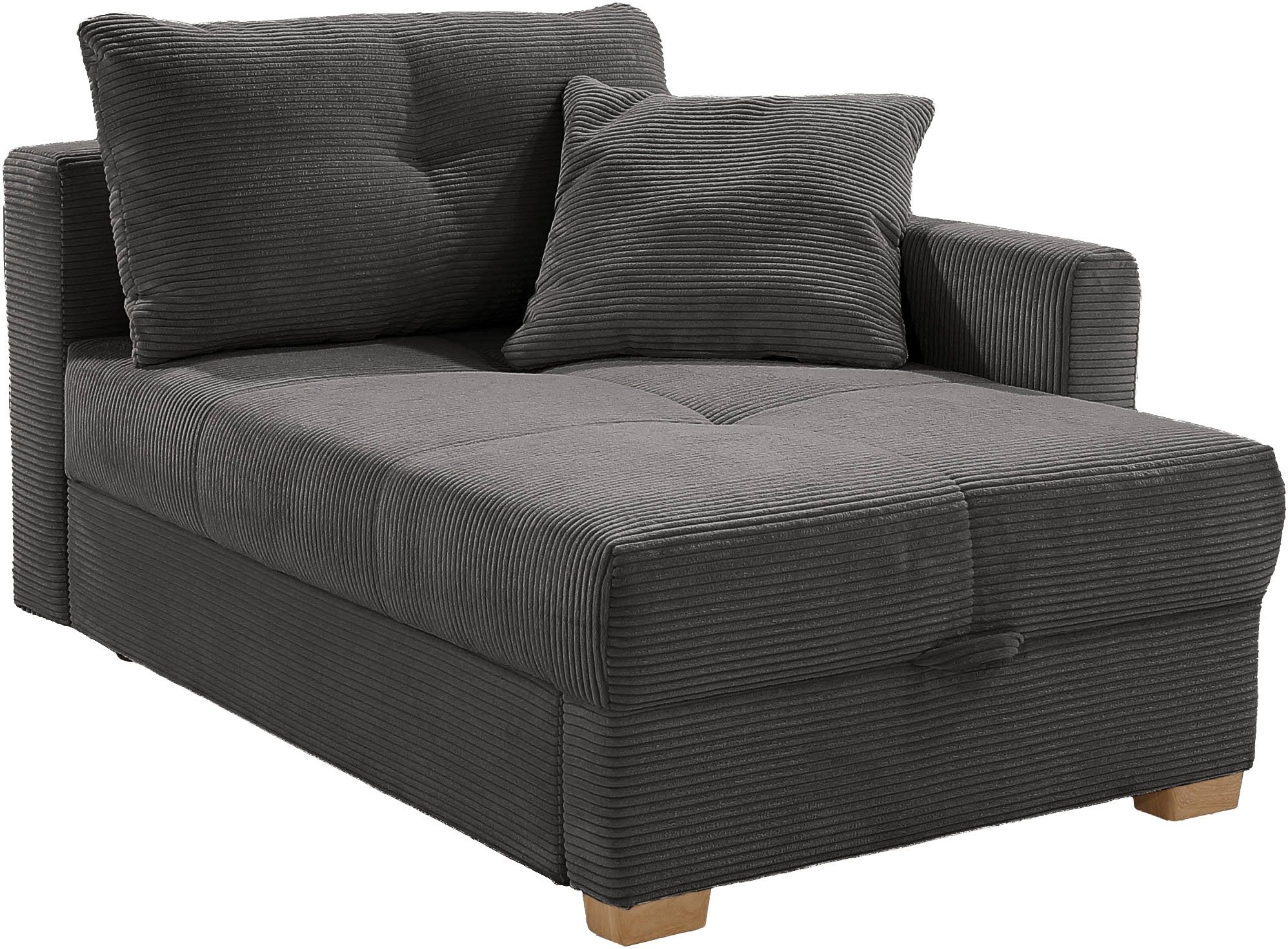 Jockenhöfer Gruppe Recamiere Romeo, Breite: 164cm, Liegefläche: 90x210 cm, inklusive Bettfunktion und Bettkasten, Federkernpolsterung
