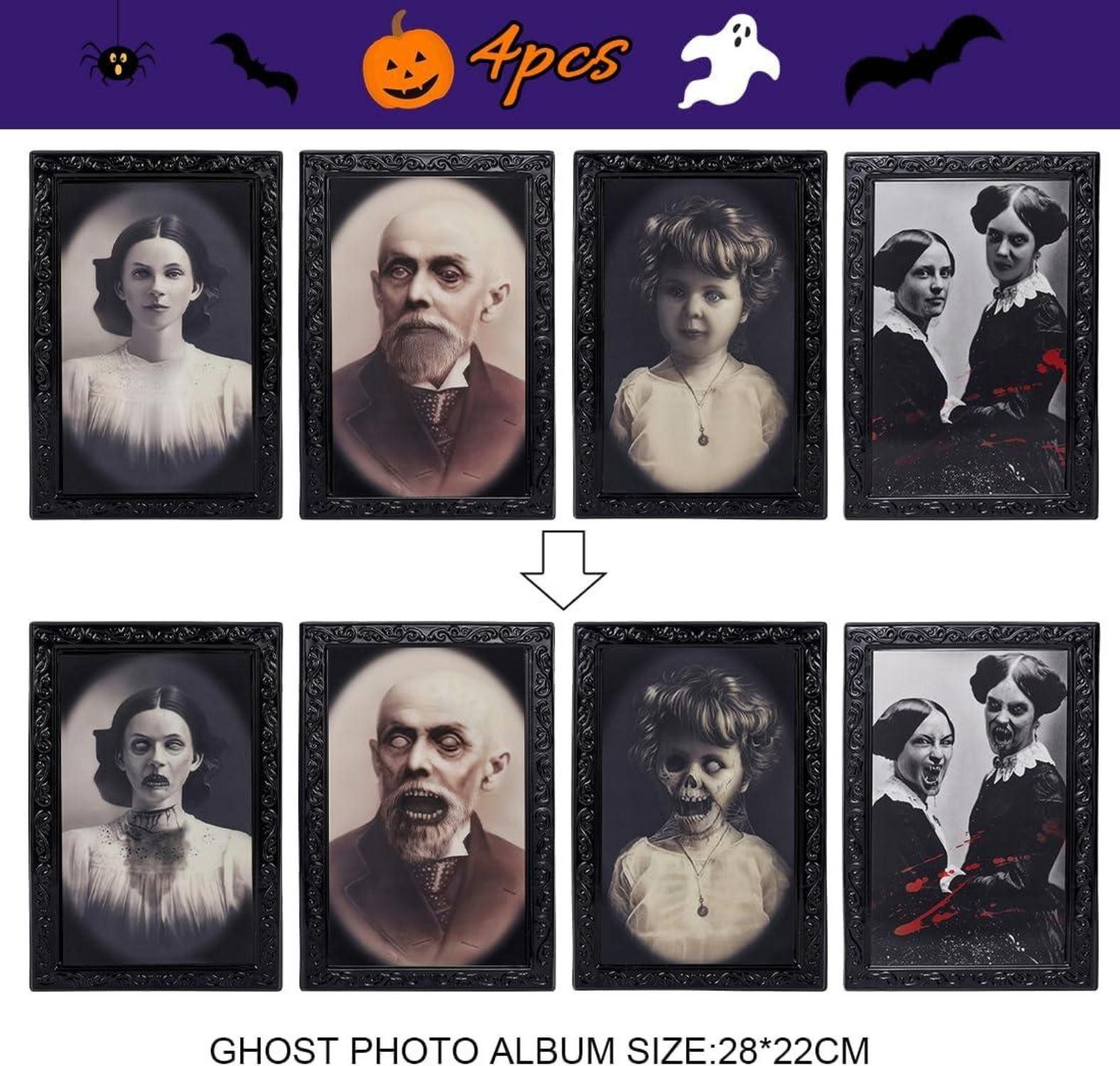 LuxusKollektion Dekohänger Halloween Deko Bilderrahmen 4 günstig online kaufen
