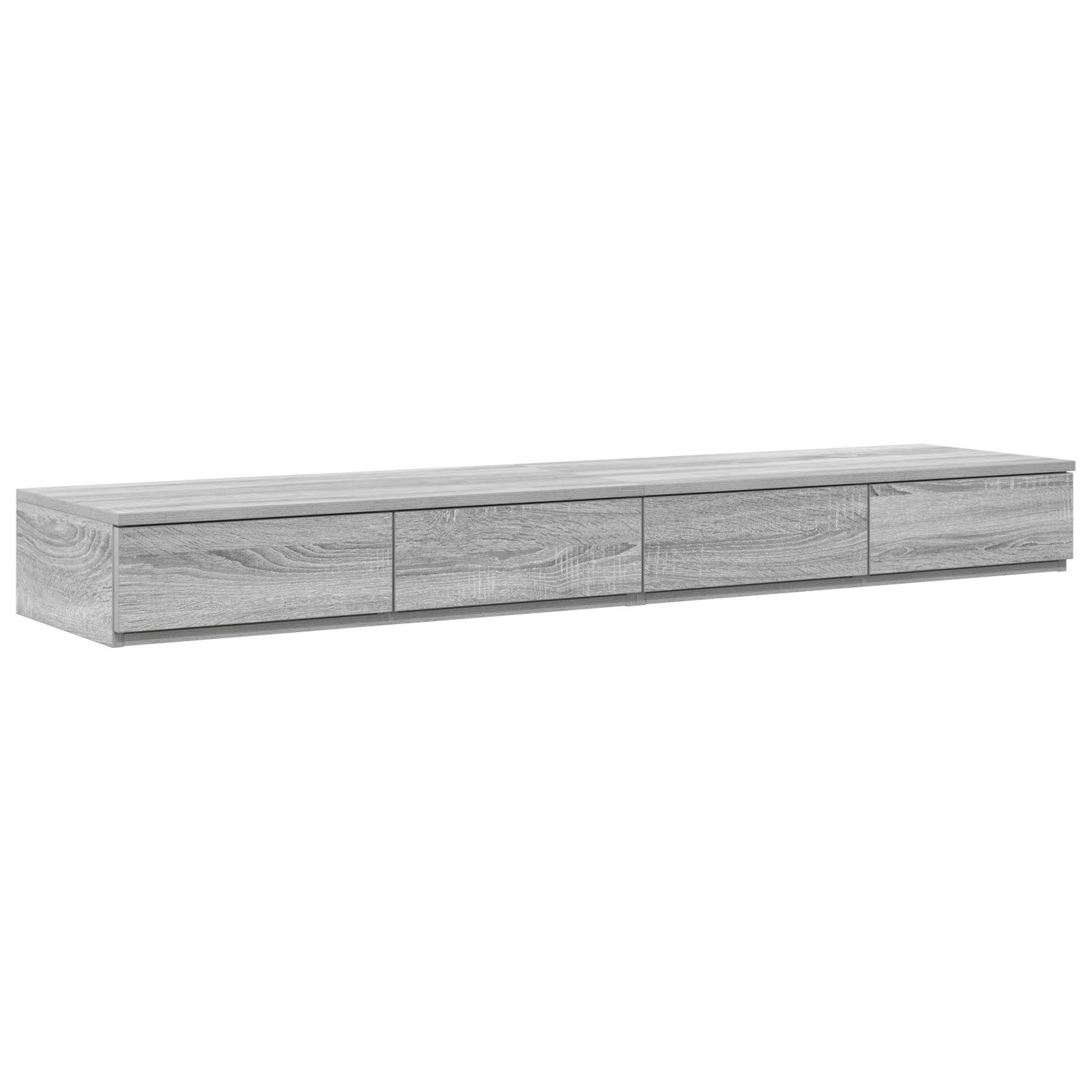 vidaXL Nachttisch Bettschubladen Grau Sonoma 135x36,5x16,5 günstig online kaufen