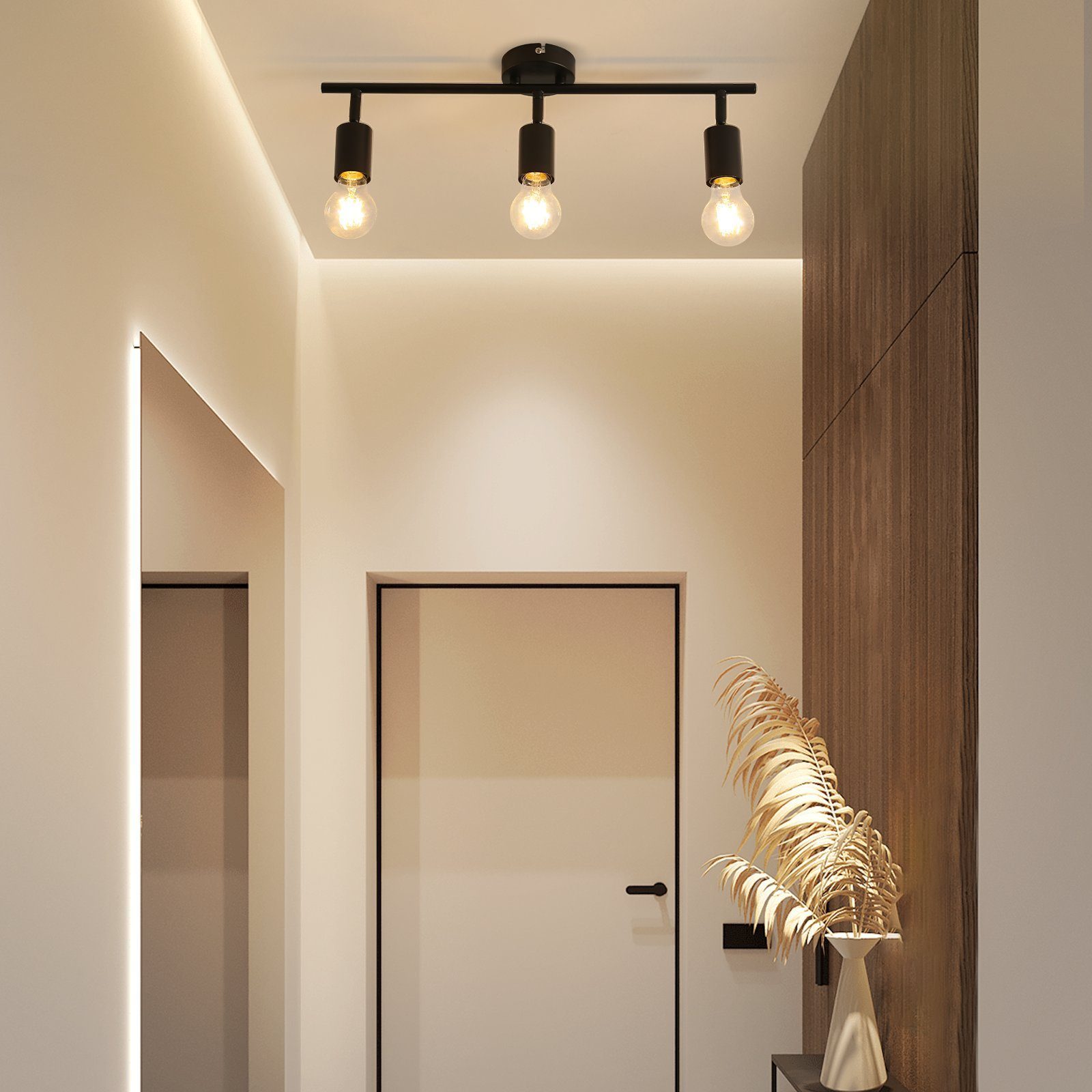 ZMH Deckenstrahler Schwarz Deckenlampe - Schwenkbar günstig online kaufen