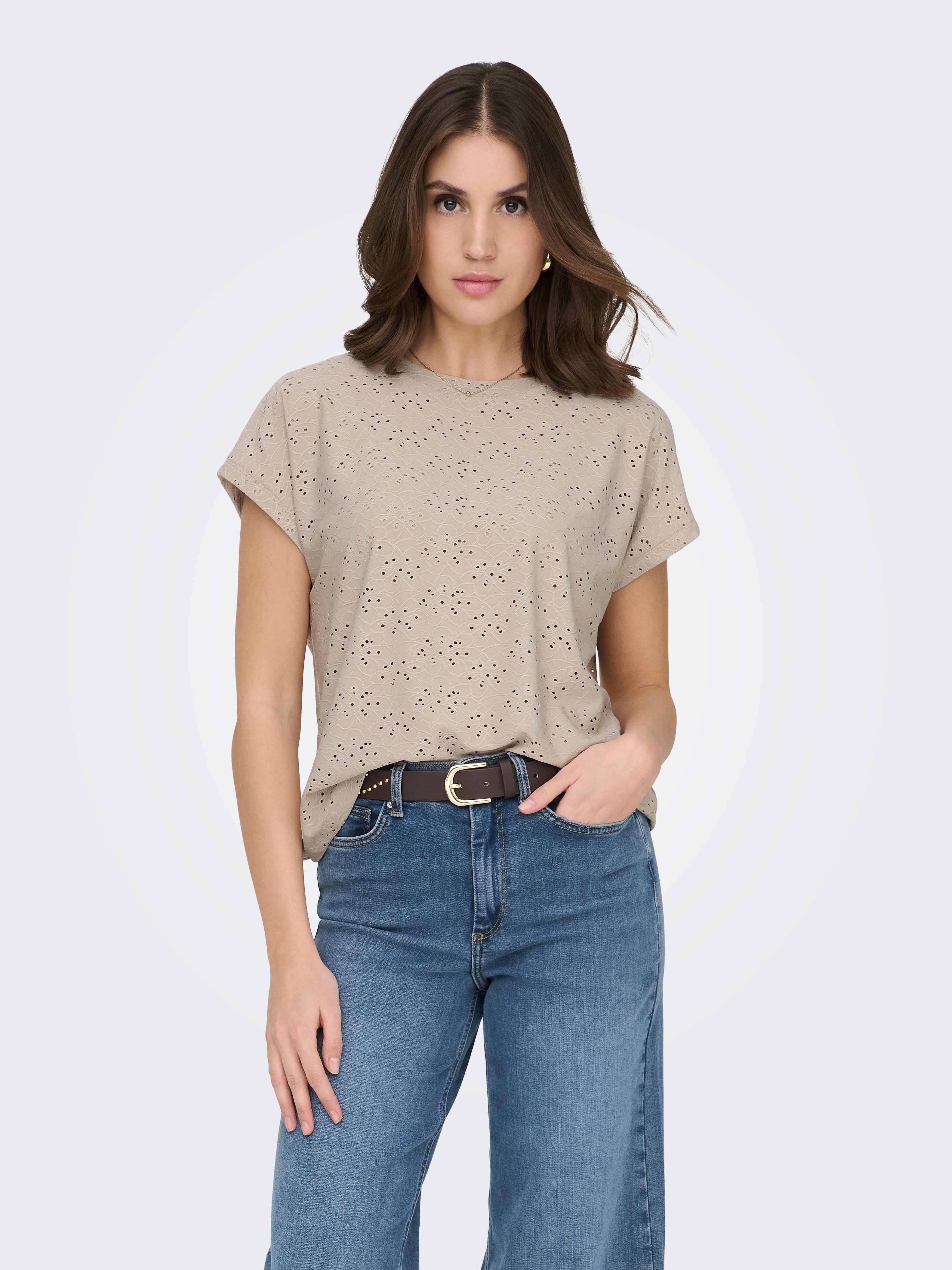 ONLY Kurzarmshirt ONLSMILLA LIFE S/S TOP JRS NOOS regular fit, modisch, Sin günstig online kaufen