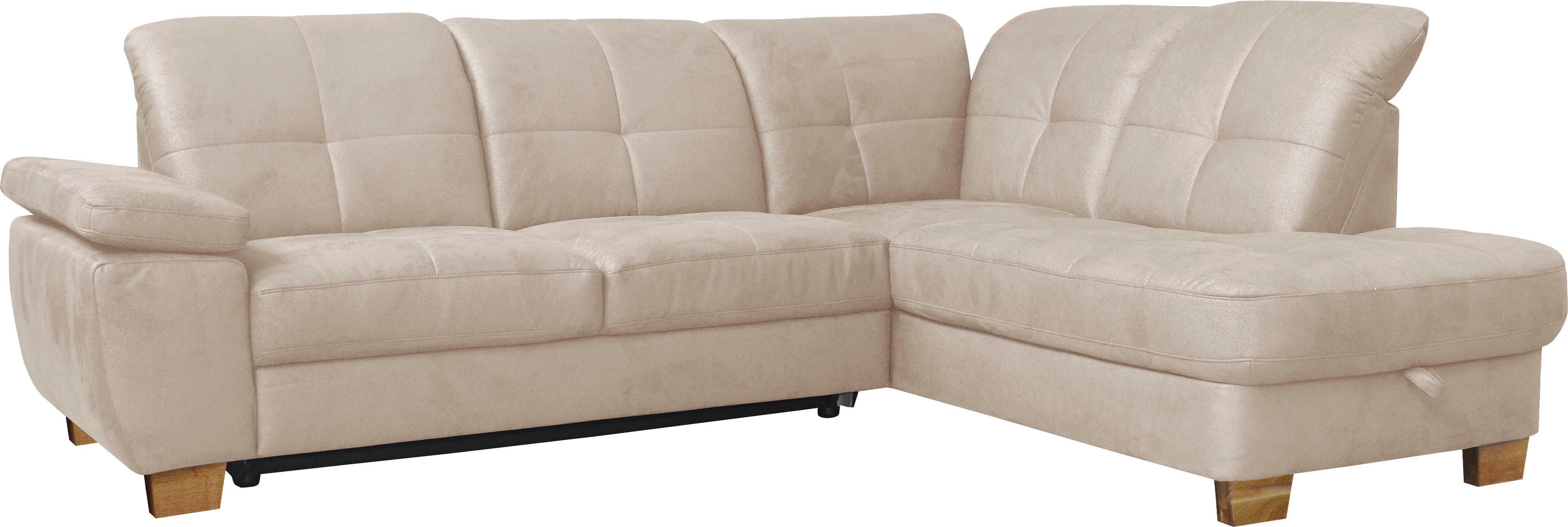 alina Ecksofa Karima, inkl. Rückenlehnenverstellung, wahlweise mit Bettfunktion und Stauraum