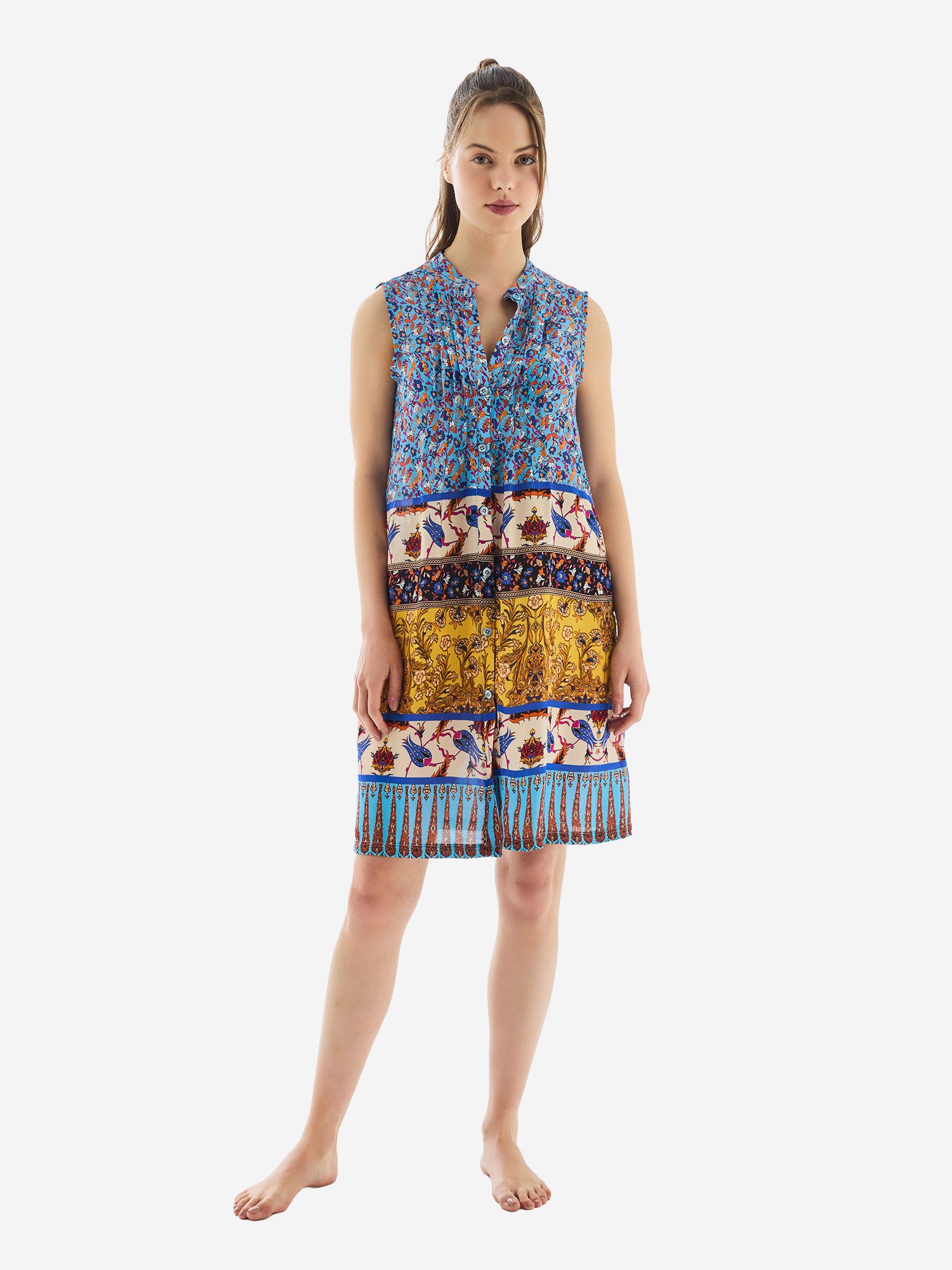 Goldenbay Shirtkleid Women's Dress Freizeitkleid Sommer Shirt-kleid