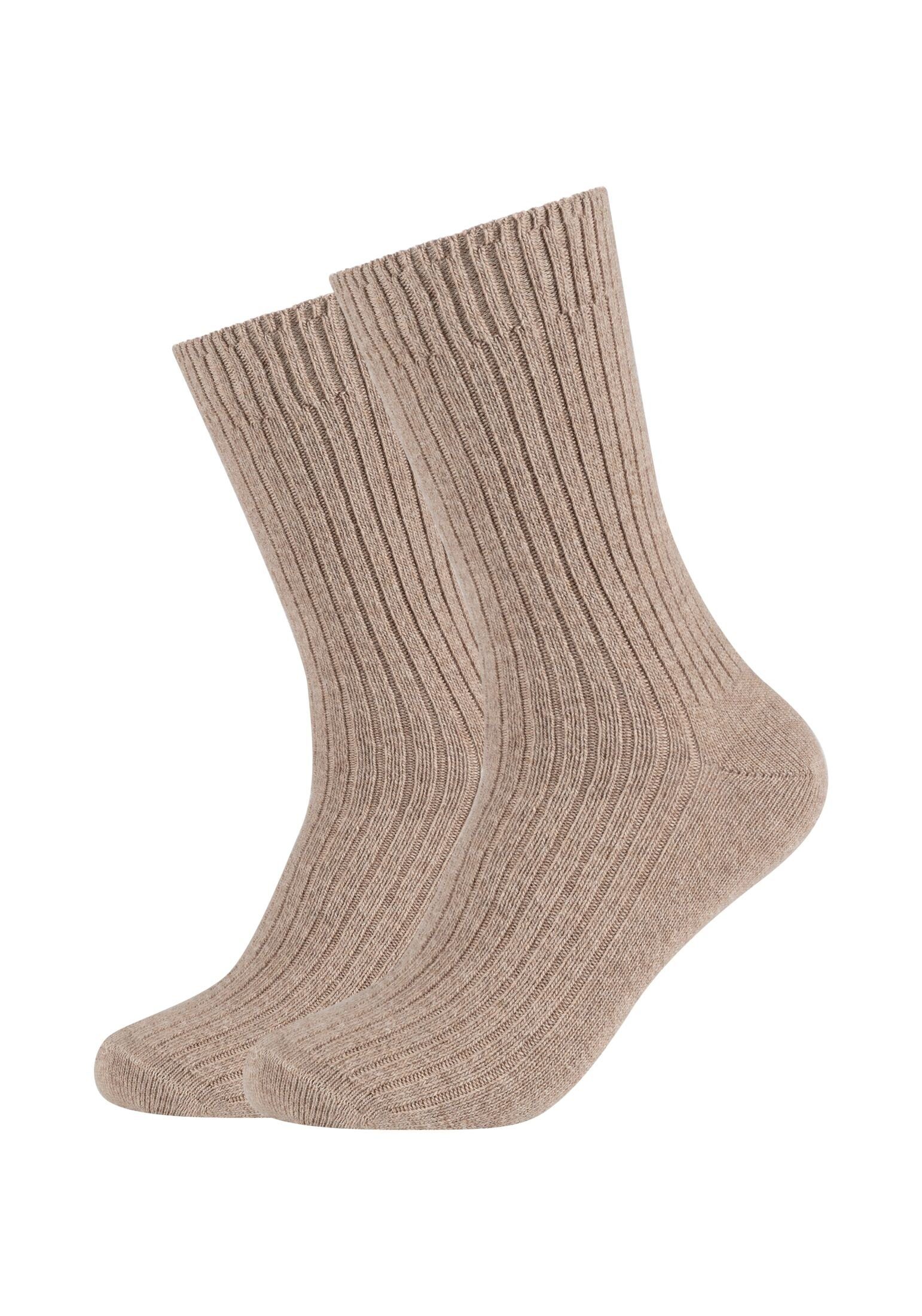 s.Oliver Socken Socken 2er Pack, Aus kuschelig wärmendem Wollmix mit  Kaschmir-Anteil