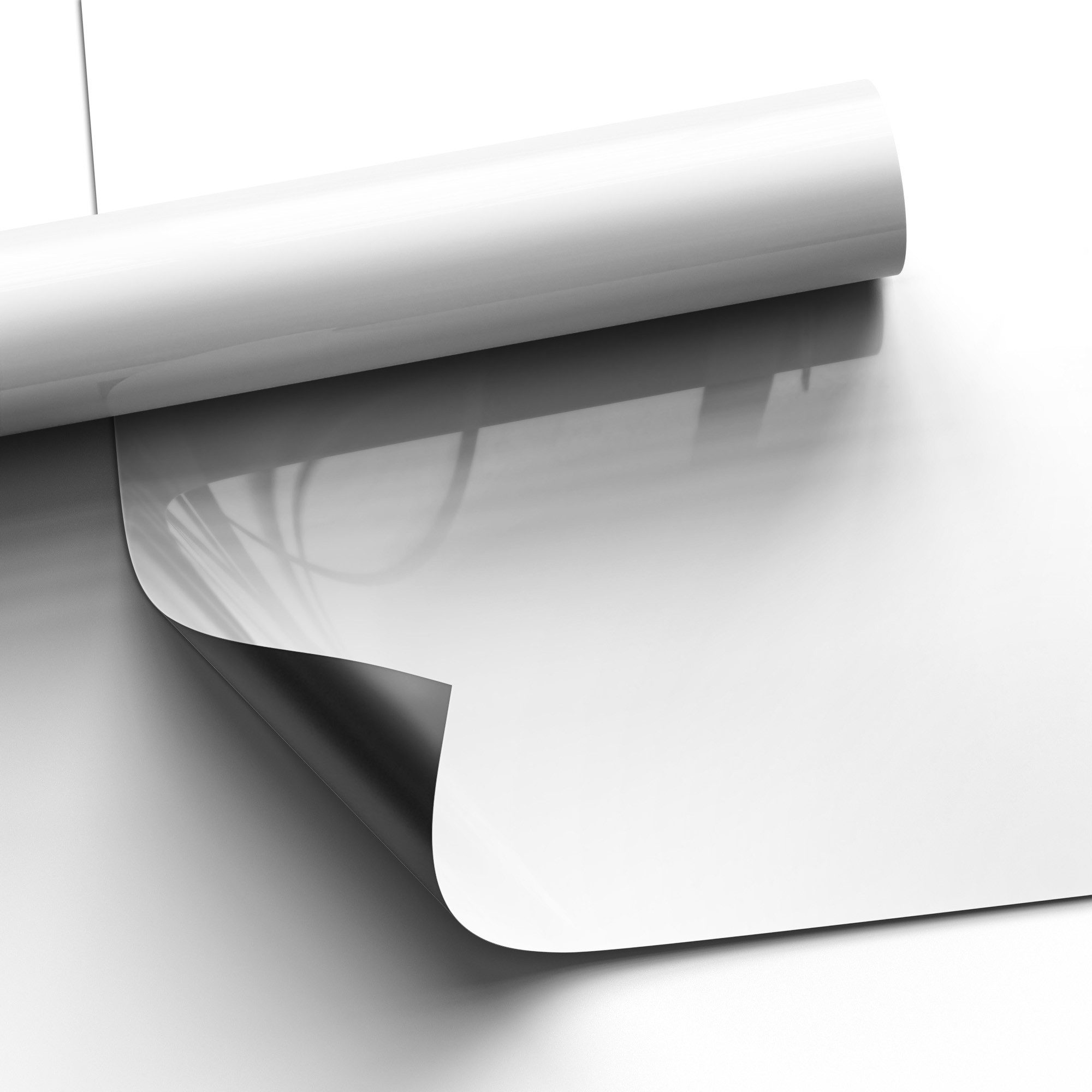 DEQORI Magnetfolie 'Unifarben - Weiß', beschreibbar Heizung Magnetmatte magnetisch Magnetfolie