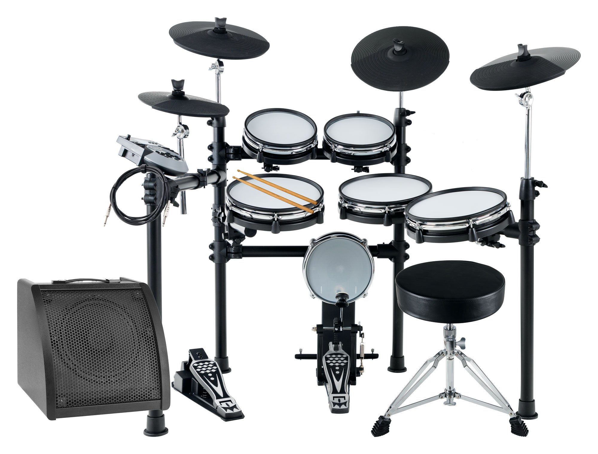 Batterie Électronique XDrum DD-400 - Kit Complet Avec Casque, Siège Et Baguettes - Idéal Débutants