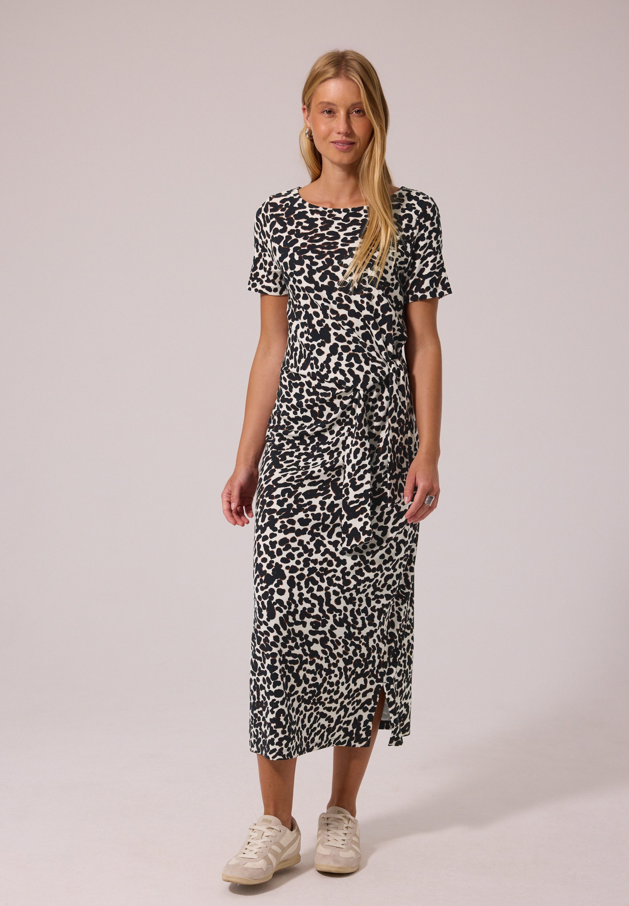 STREET ONE STUDIO Midikleid mit Leo-Muster