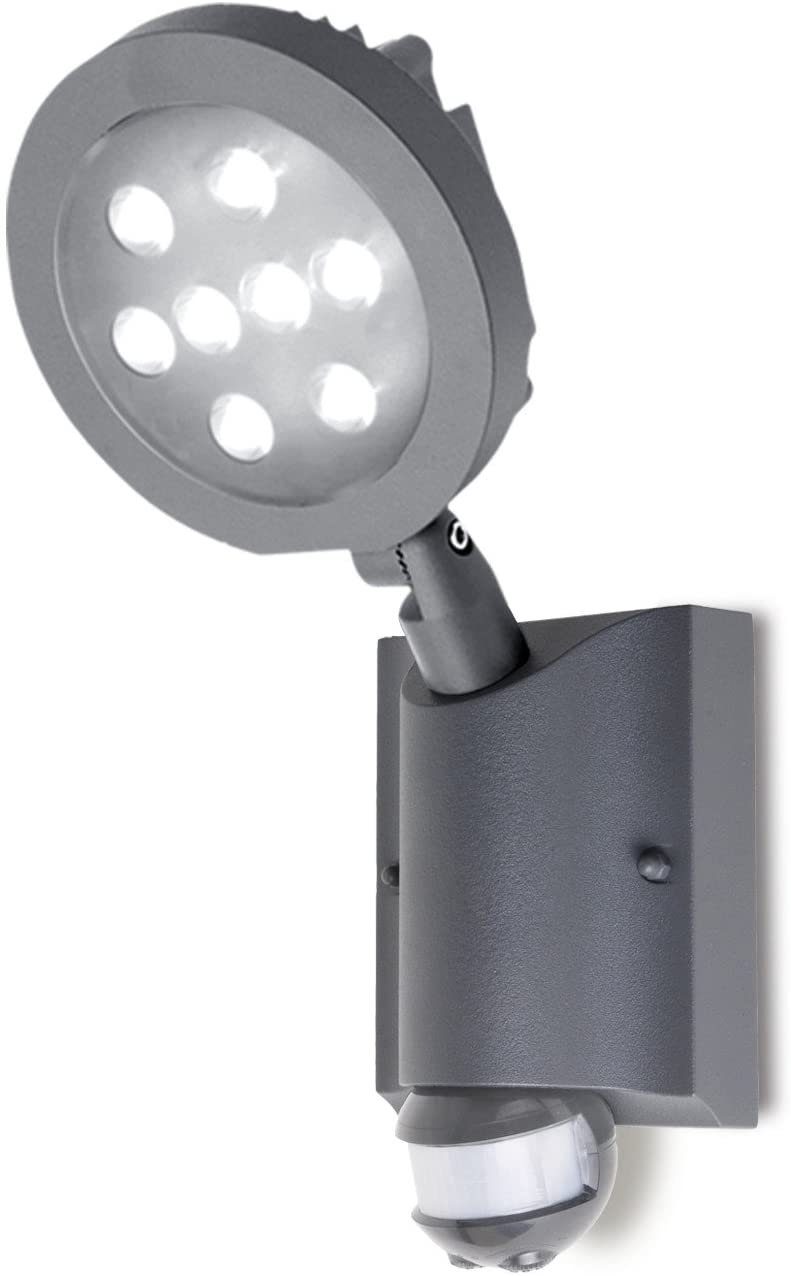 ECO-LIGHT LUTEC Außen-Wandleuchte Lutec Nevada Wandlampe Aussenlampe Aussenleuchte LED 6102 S-Pir-Gr