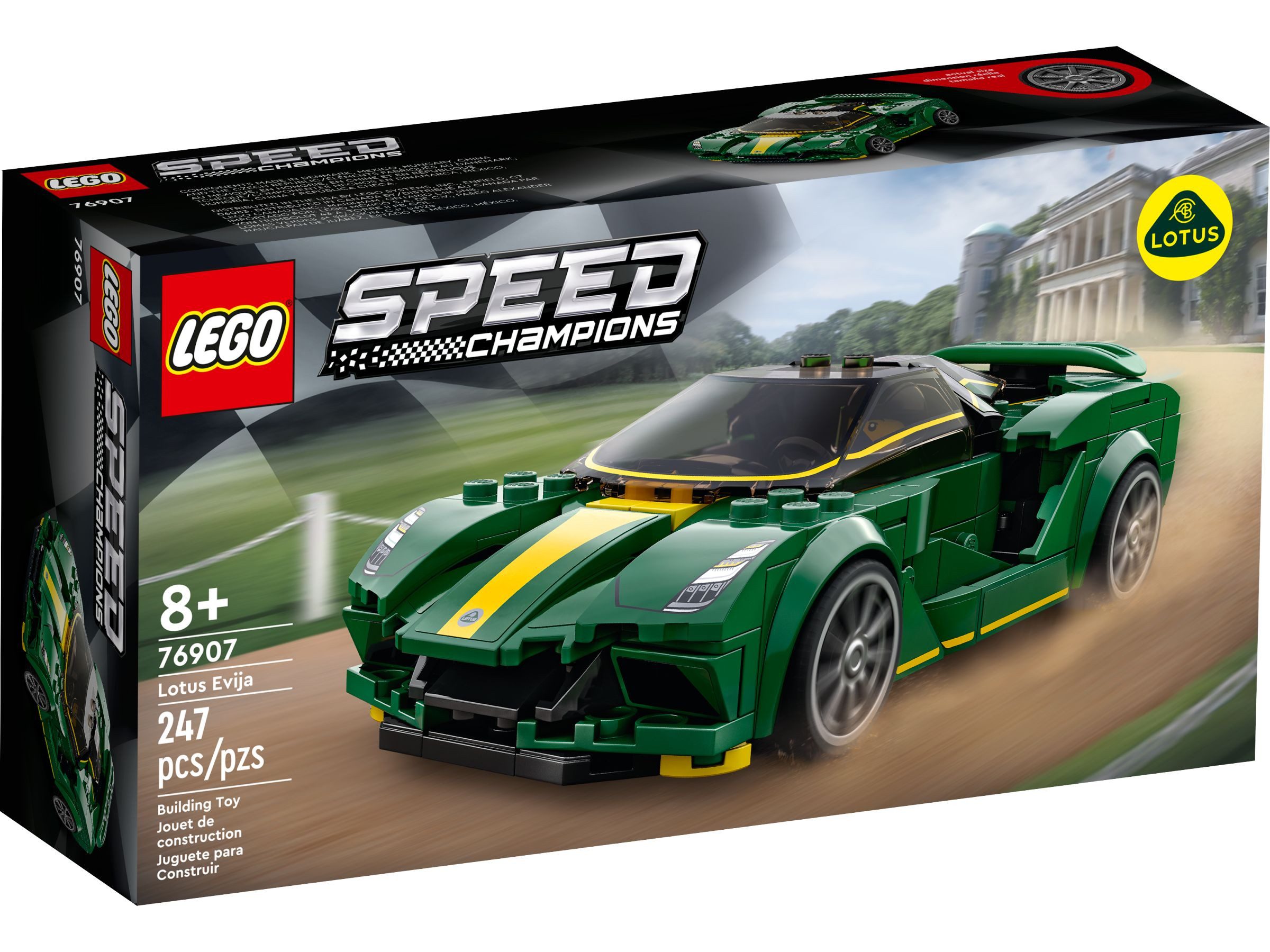 LEGO® LEGO® Speed Champions Lotus Evija - 76907 NEU! Teile 247x Spielbausteine, (Bausteine, 247 St., Kreativ-Set), Made in Europe