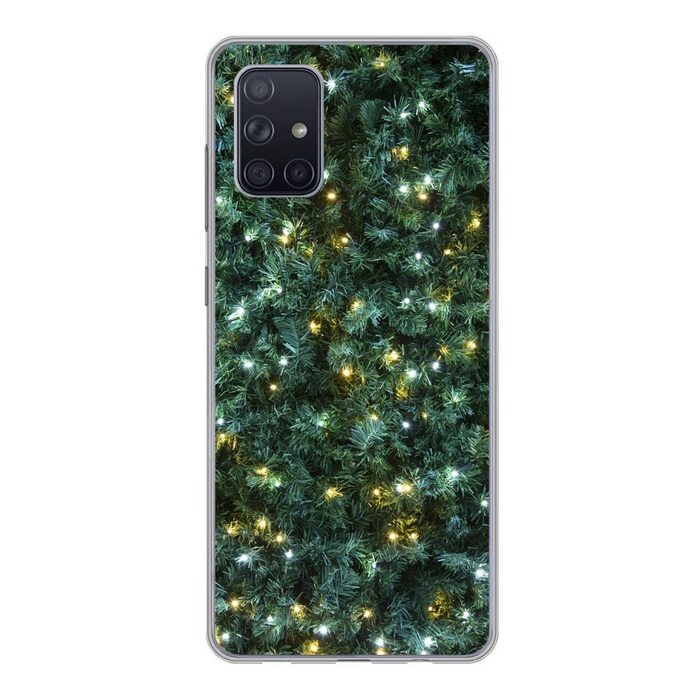 MuchoWow Handyhülle Weihnachtsbaum - Weihnachtsbeleuchtung Handyhülle Samsung Galaxy A51 Smartphone-Bumper Print Handy