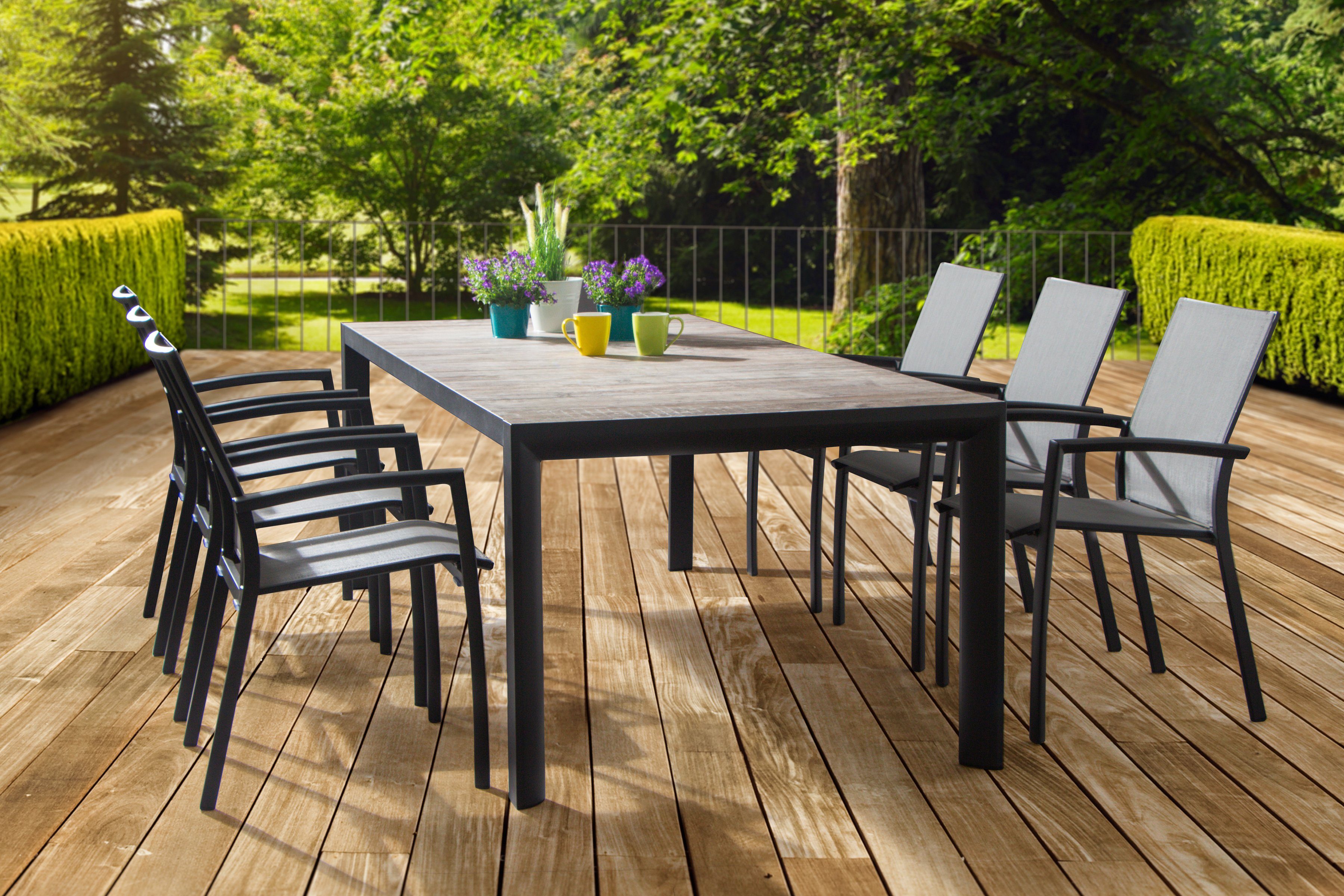 Siena Garden Gartentisch »Silva«, Tischplatte aus 11 mm starker Keramik