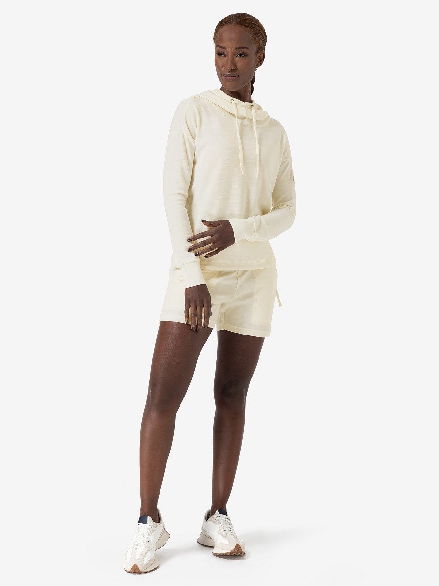 SUPER.NATURAL Hoodie für Damen, nachhaltig, Merino FUNNEL BIO mit Tunnelzug