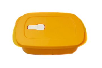 TUPPERWARE Mikrowellenbehälter CrystalWave 1 L orange mit Abtrennung + SPÜLTUCH