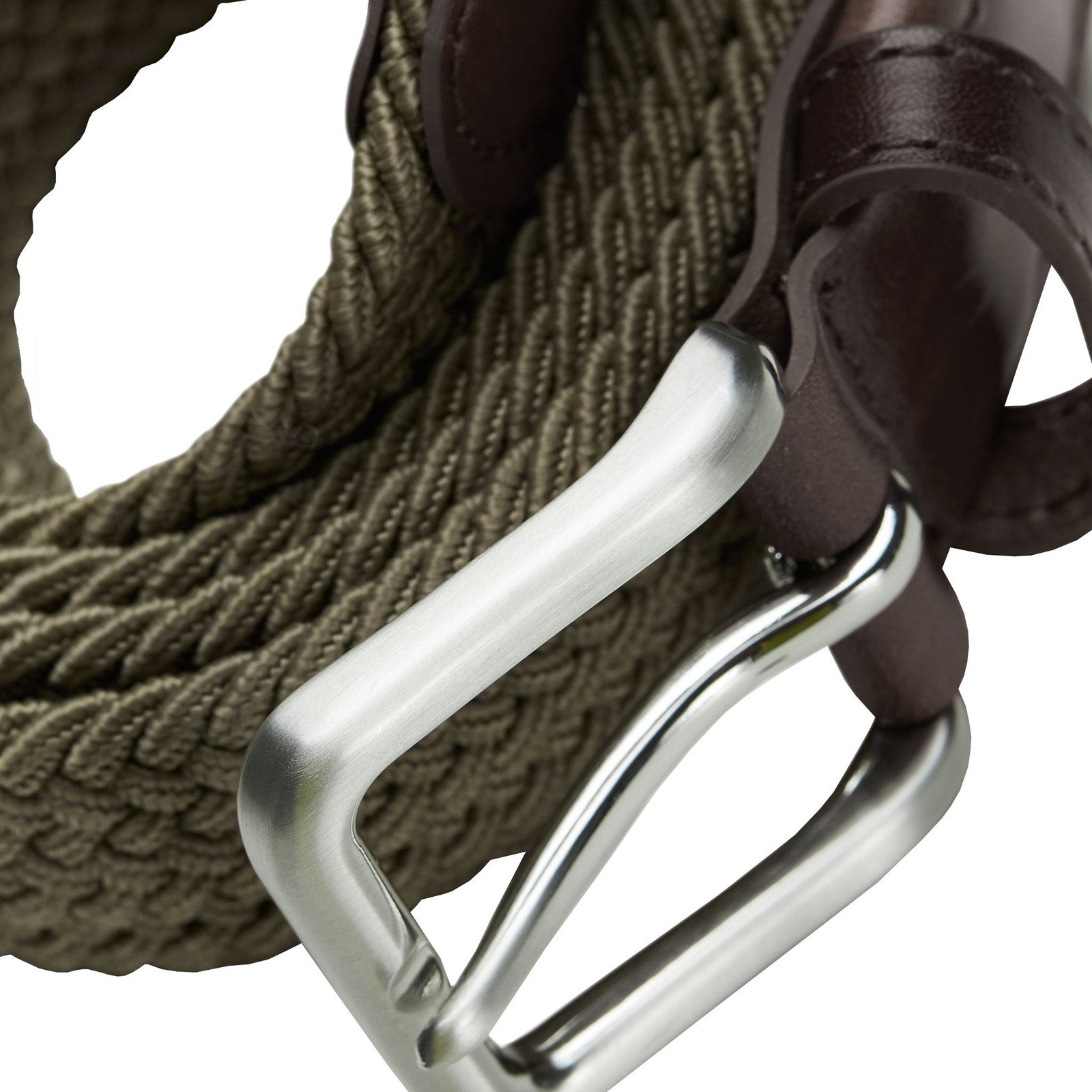 Jack & Jones Flechtgürtel Gürtel JACSPRING Woven Belt mit Lederdetails günstig online kaufen