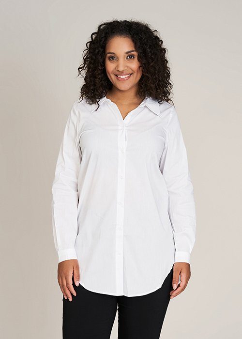 SANDGAARD Blusenshirt Stockholm in extra langer Form und mit Elasthan günstig online kaufen