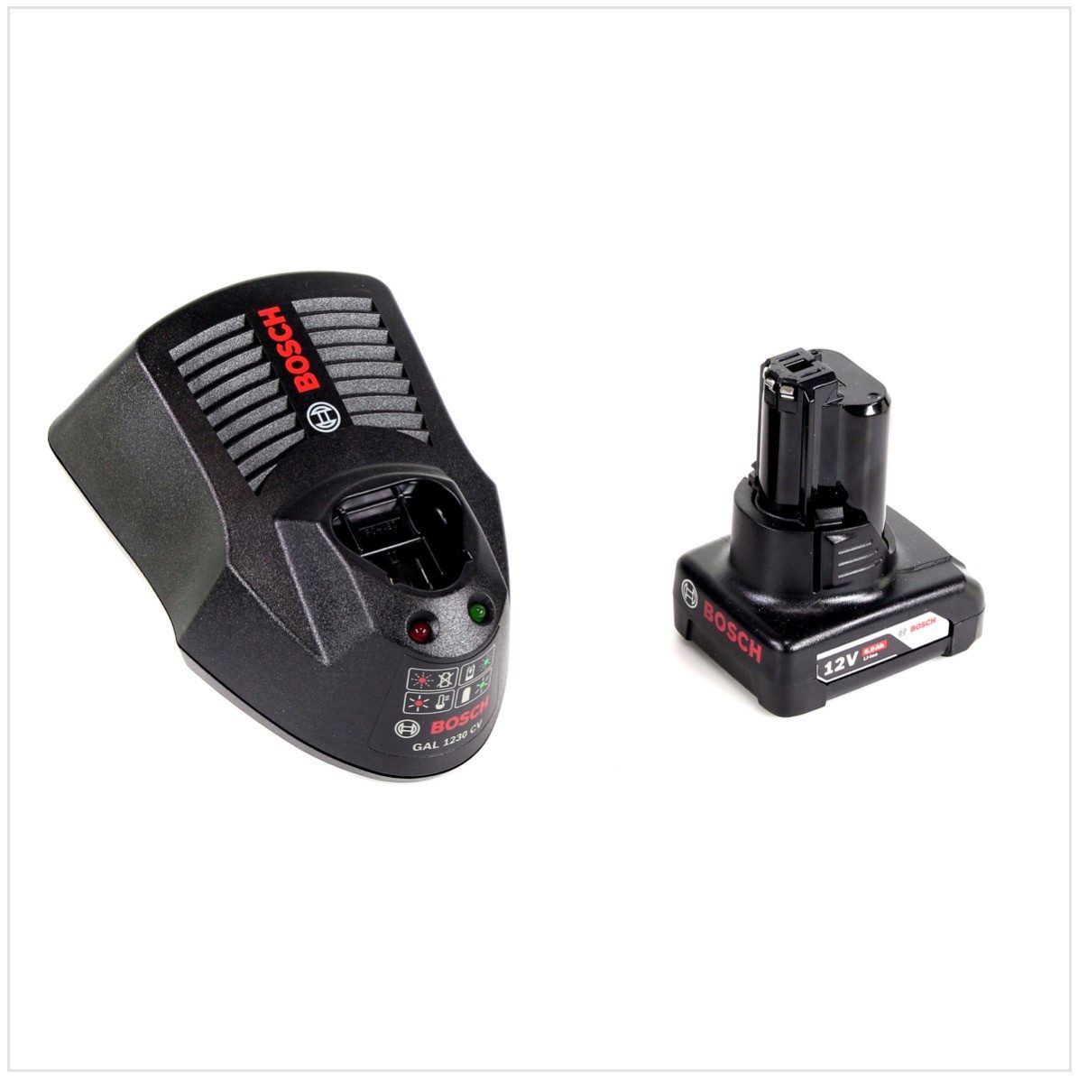 Bosch Professional Starter-Set 12V mit GBA 1x Akku 6,0Ah + Schnellladegerät Schnelllade-Gerät