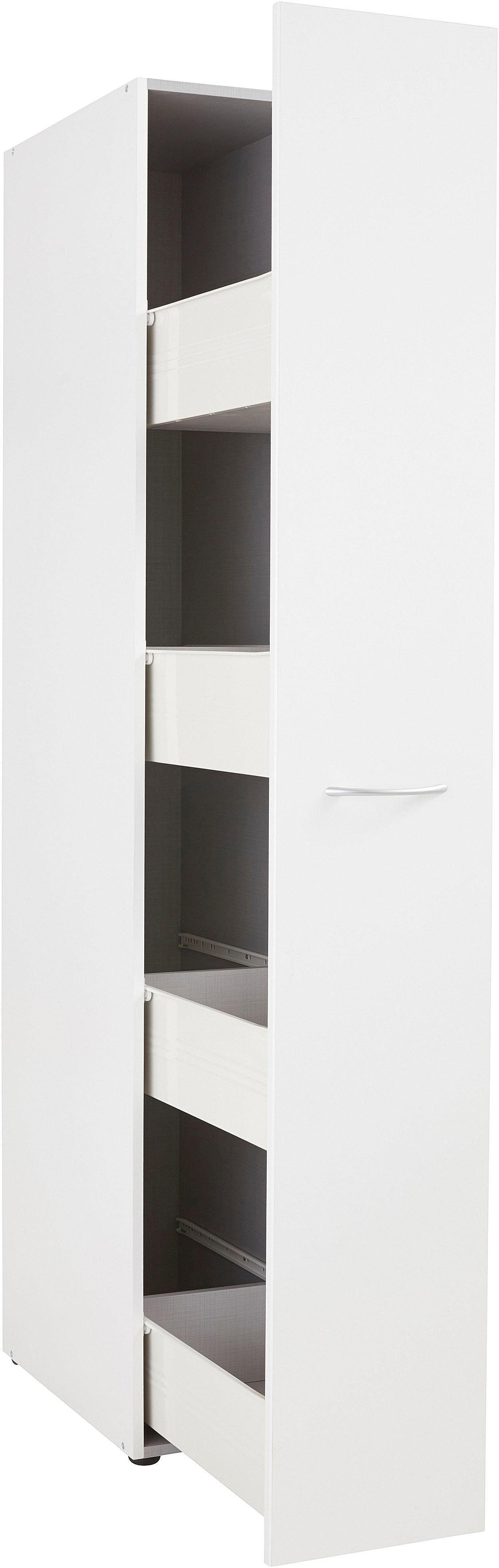 Wimex Apothekerschrank Multiraumkonzept, 30/54/185cm (B/T/H), Made in Germany Schranksystem MRK, geräumiger Hochschrank mit 4 Schubladen – Bild 4 von 5