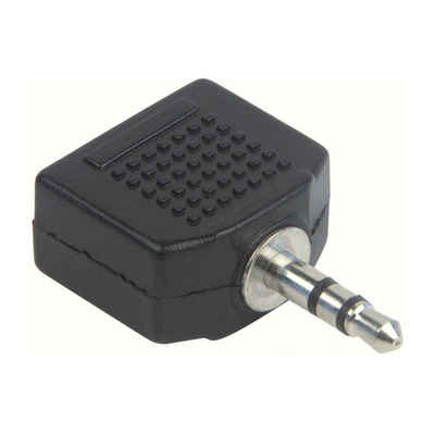 Schwaiger KHA4080 533 Audio-Adapter 3,5mm Klinkenstecker zu 3,5mm Klinkenbuchse, zum Anschluss mehrerer Kopfhörer