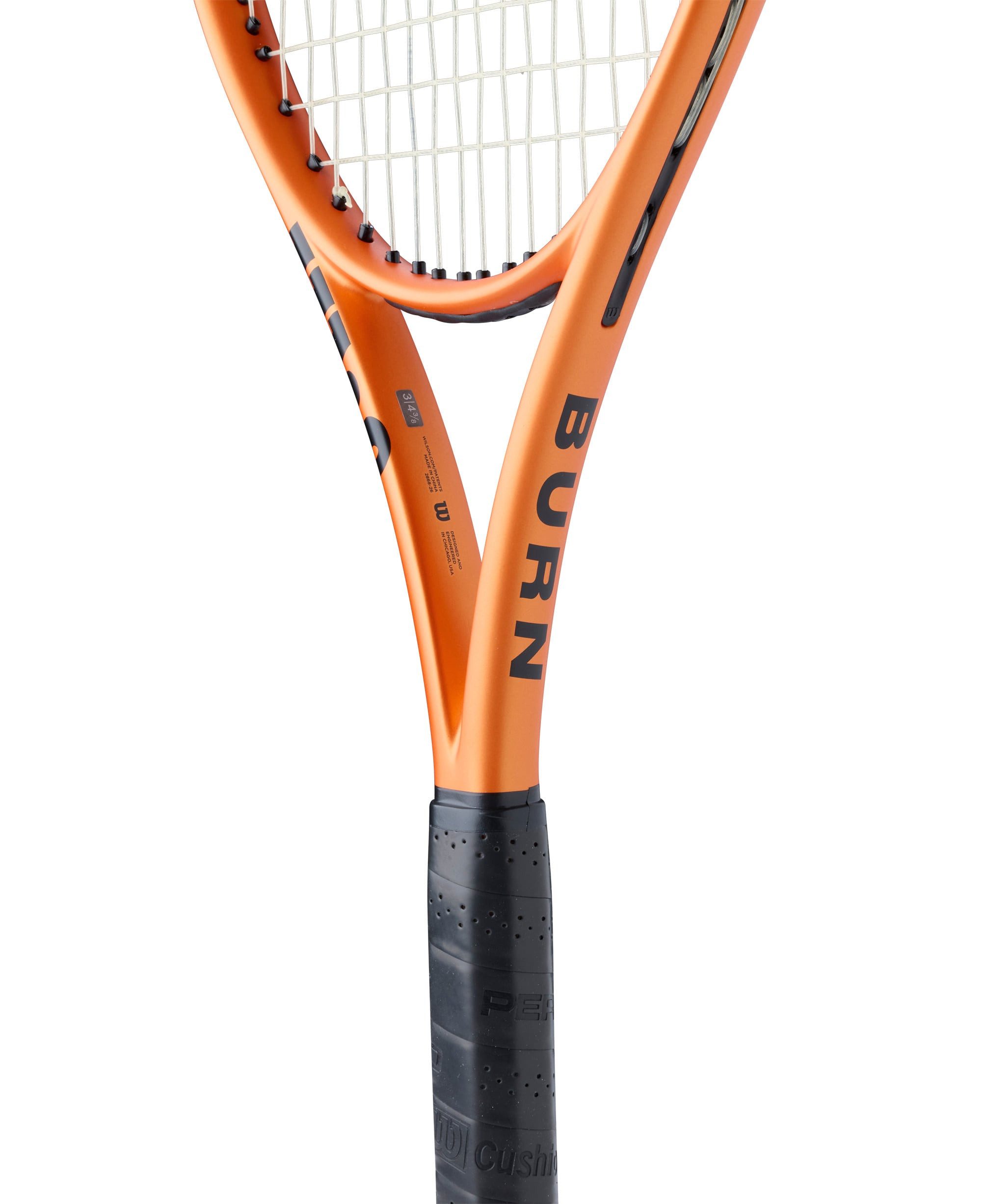 Wilson Tennisschläger Burn v6.0 LS 100in/280g/Allround 2026 orange/schwarz - besaitet