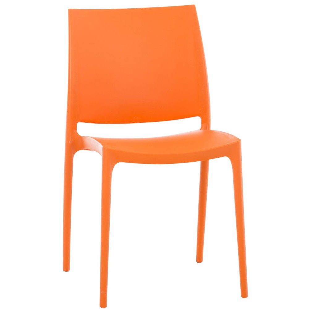 CLP Stuhl Gartenstuhl Stapelstuhl Bistrostuhl (Spar-Set, 1 St), stapelbar, UV-beständig, wasserabweisend, bis 130 kg
