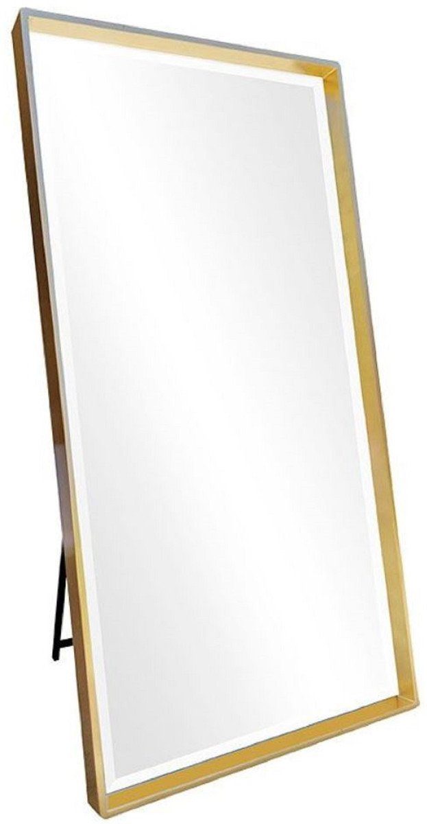Standspiegel Schlafzimmer Spiegel 200 100 - cm Padrino - Gold H. Schlafzimmer x Standspiegel Casa - Ganzkörperspiegel Luxus Möbel
