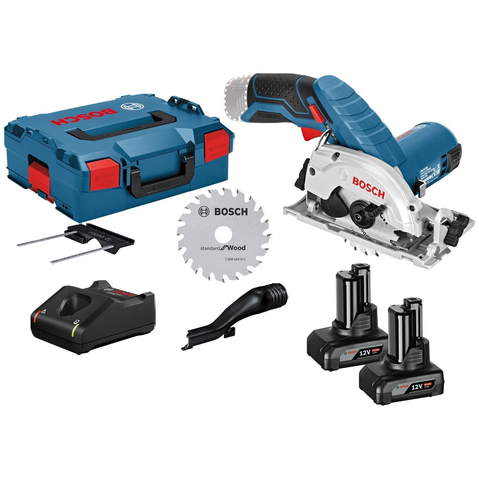 BOSCH Akku-Handkreissäge Bosch Akku-Kreissäge GKS 12V-26 12 V Ø 85 mm / 2x 4,0 Ah Akku + Ladege