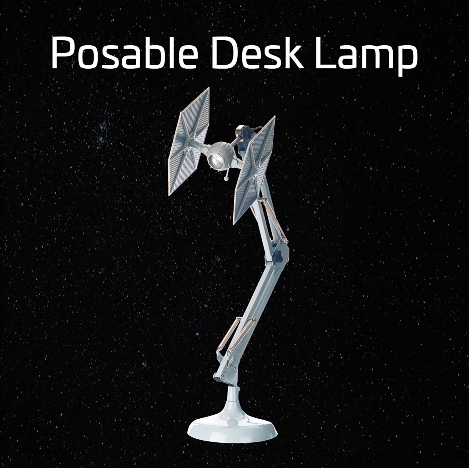 Paladone Schreibtischlampe Star Wars Tie Fighter Posable Desk Lamp V3, LED  fest integriert, wiederaufladbar, beweglich