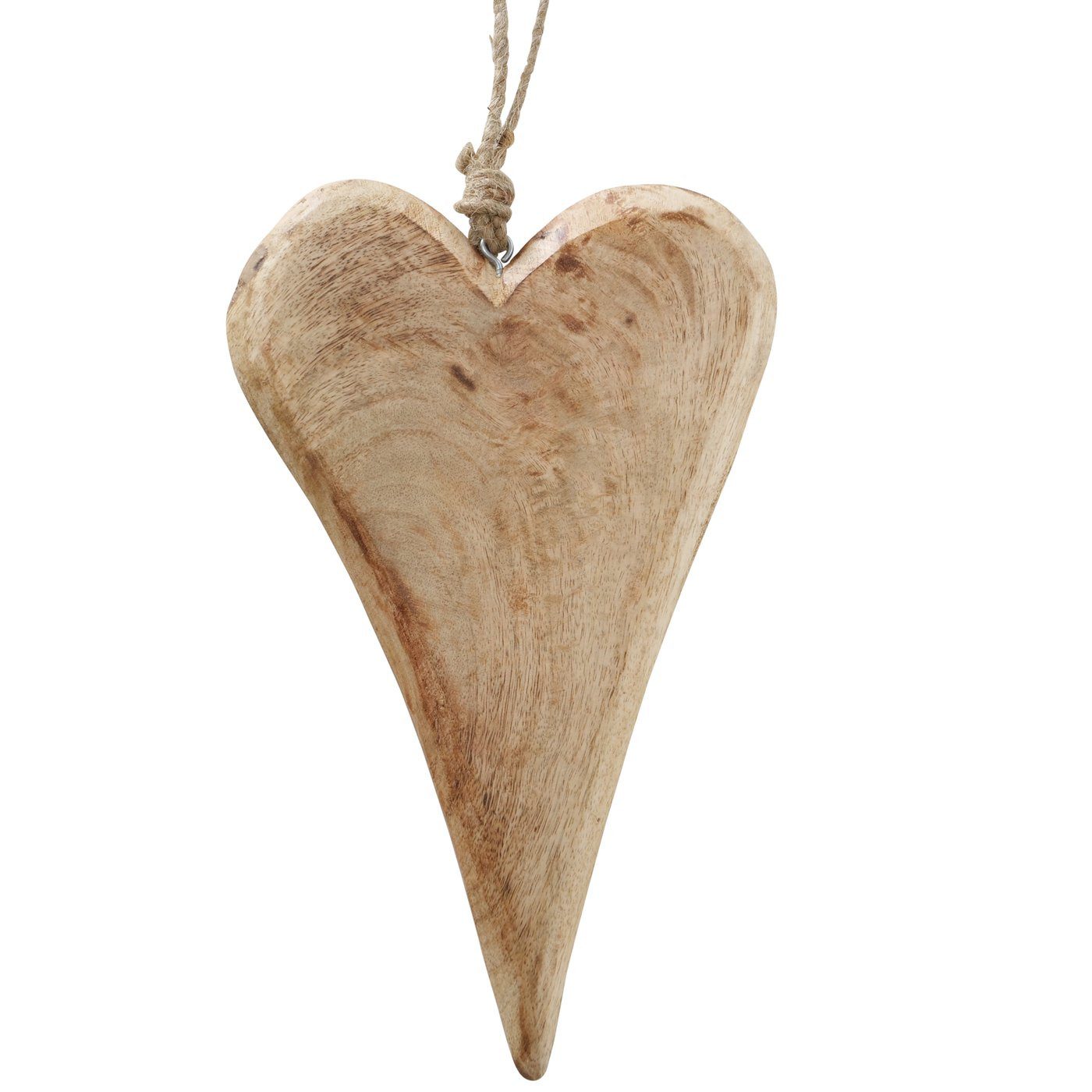 Hängedekoration Boltze Dekoanhänger Serafina Holzherz, 14cm Länge, 2007604