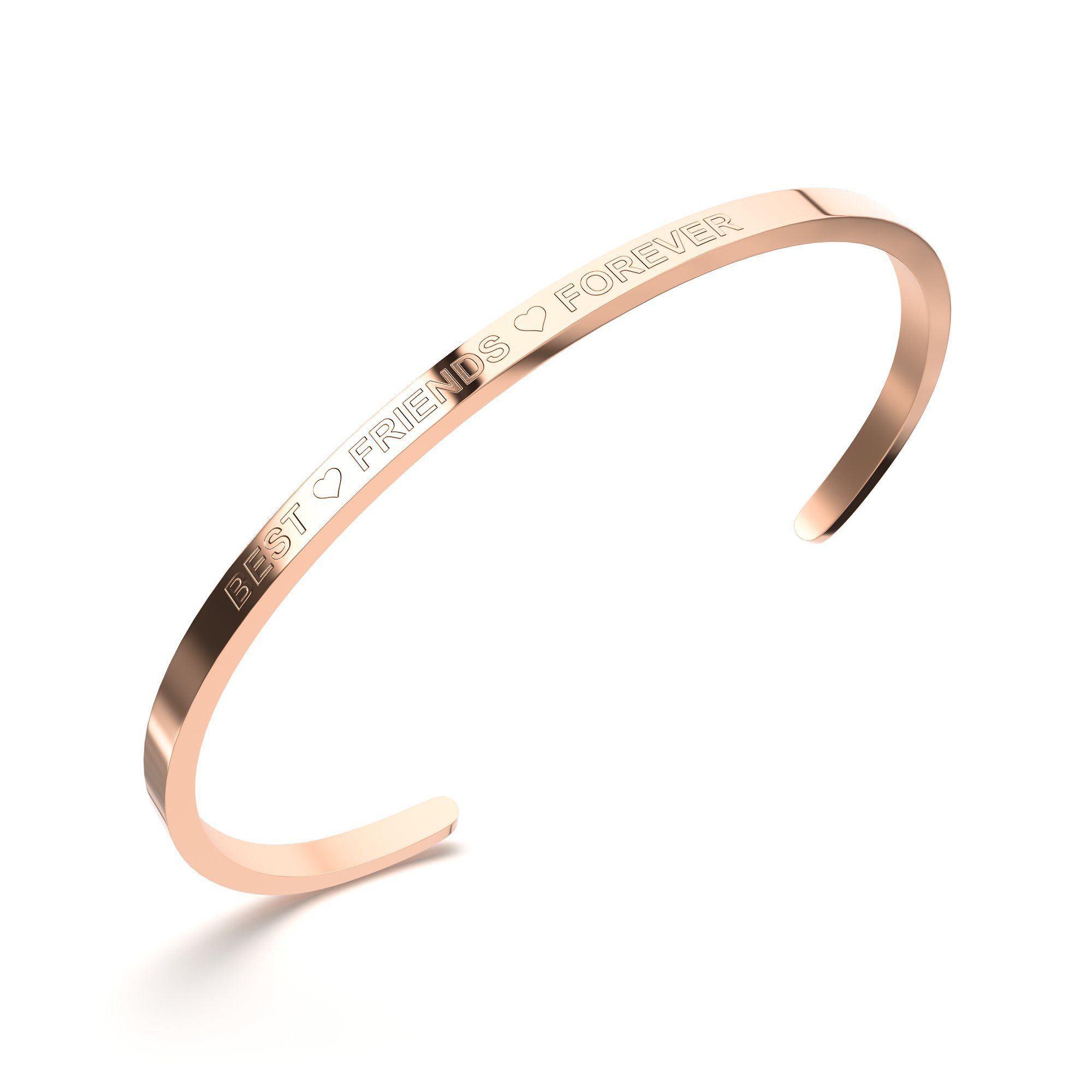 THIORA Armreif Gravur Armreif, Deutsches Startup, Minimalistisch, Edelstahl