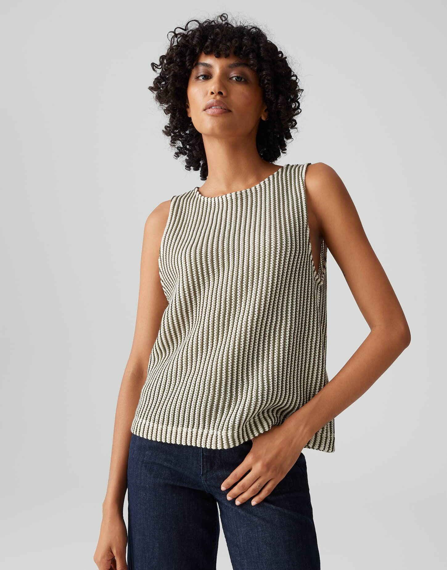 OPUS Trägertop ISOLCHEN Regular in Häkelstruktur